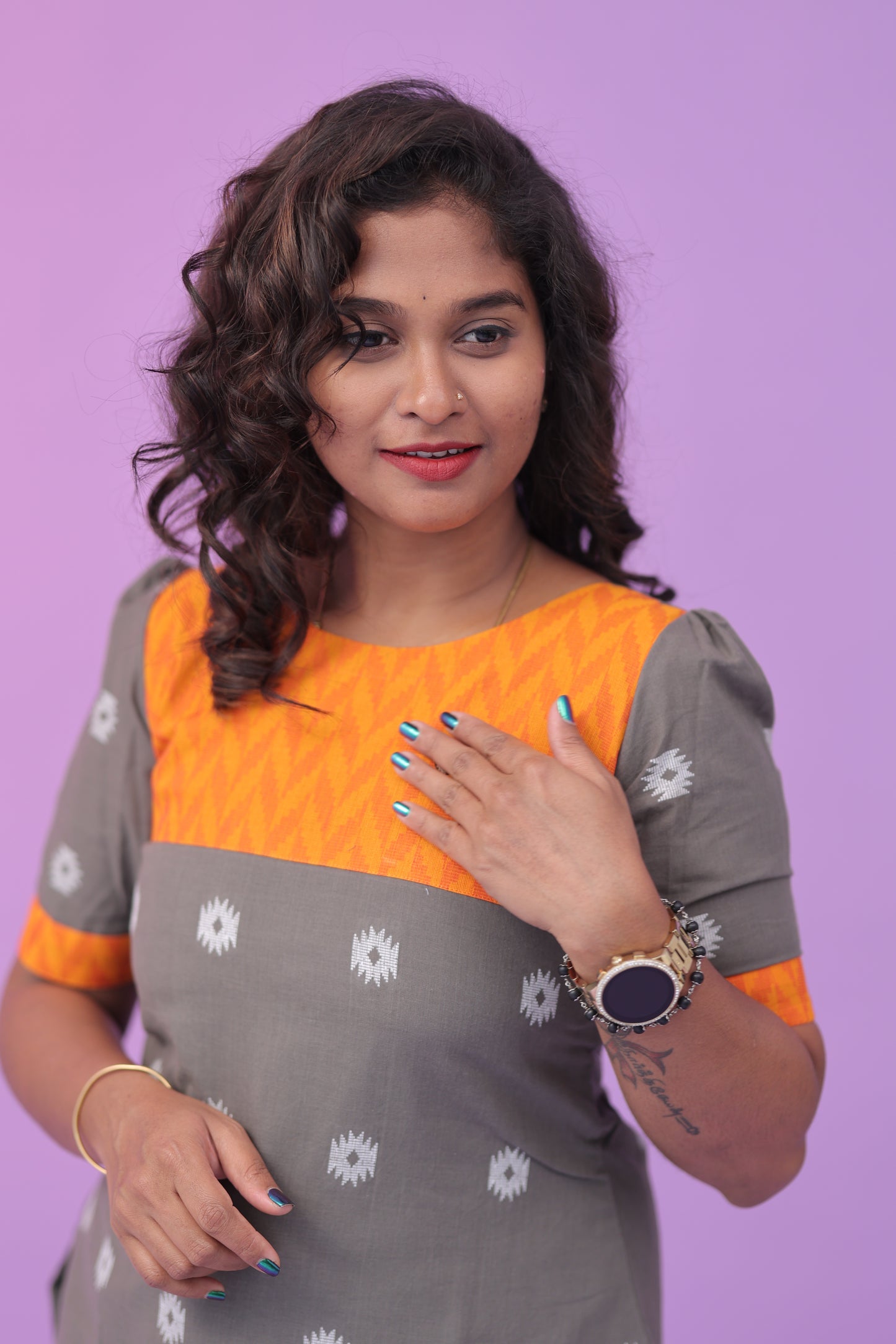 ORANGE CANDY-Cotton - top & bottom