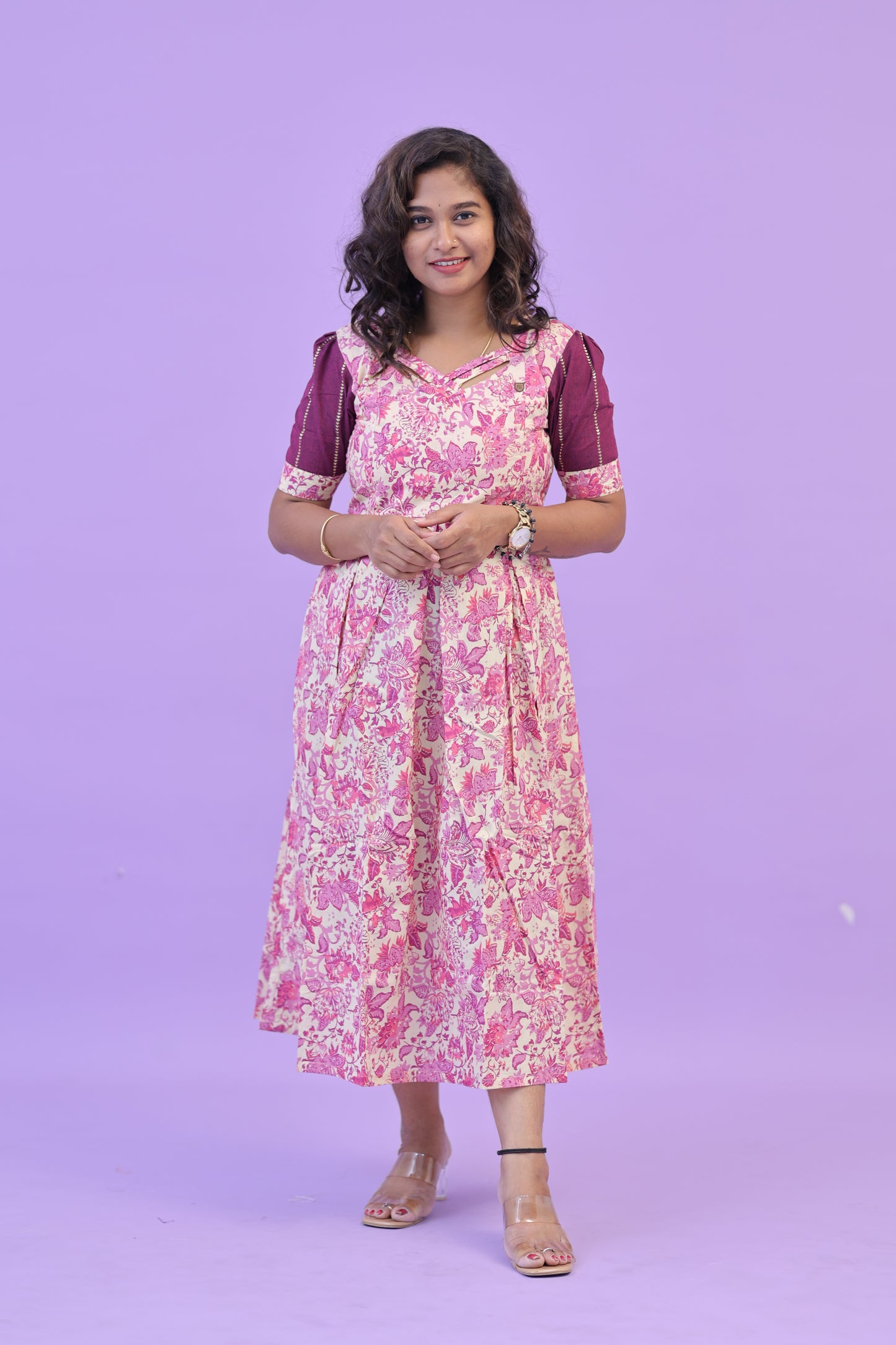 PIPING HOT - PINK MAGENTA- gown