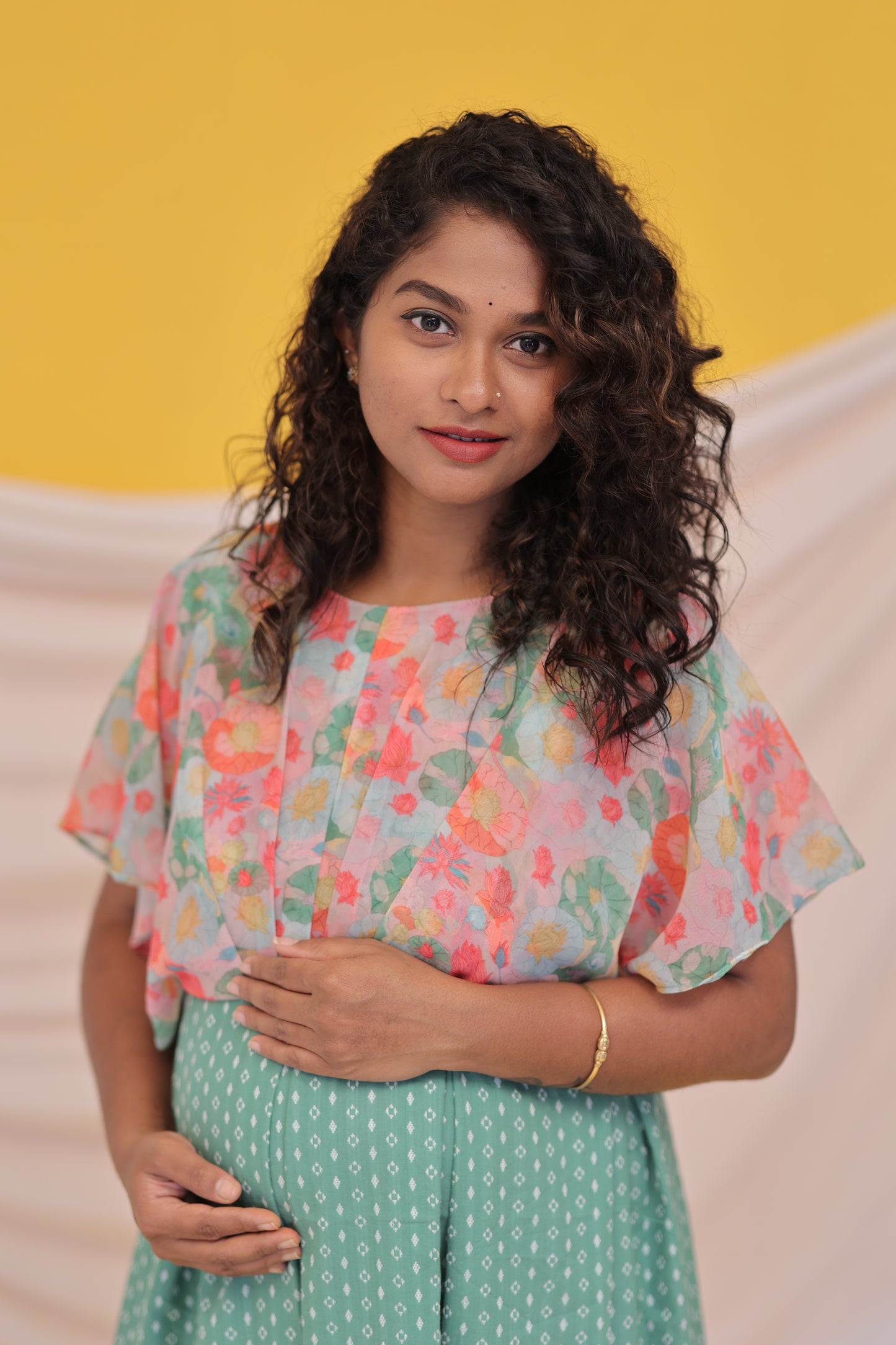 PIPING HOT- FEEDINGGOWNS-PINK-FLORAL