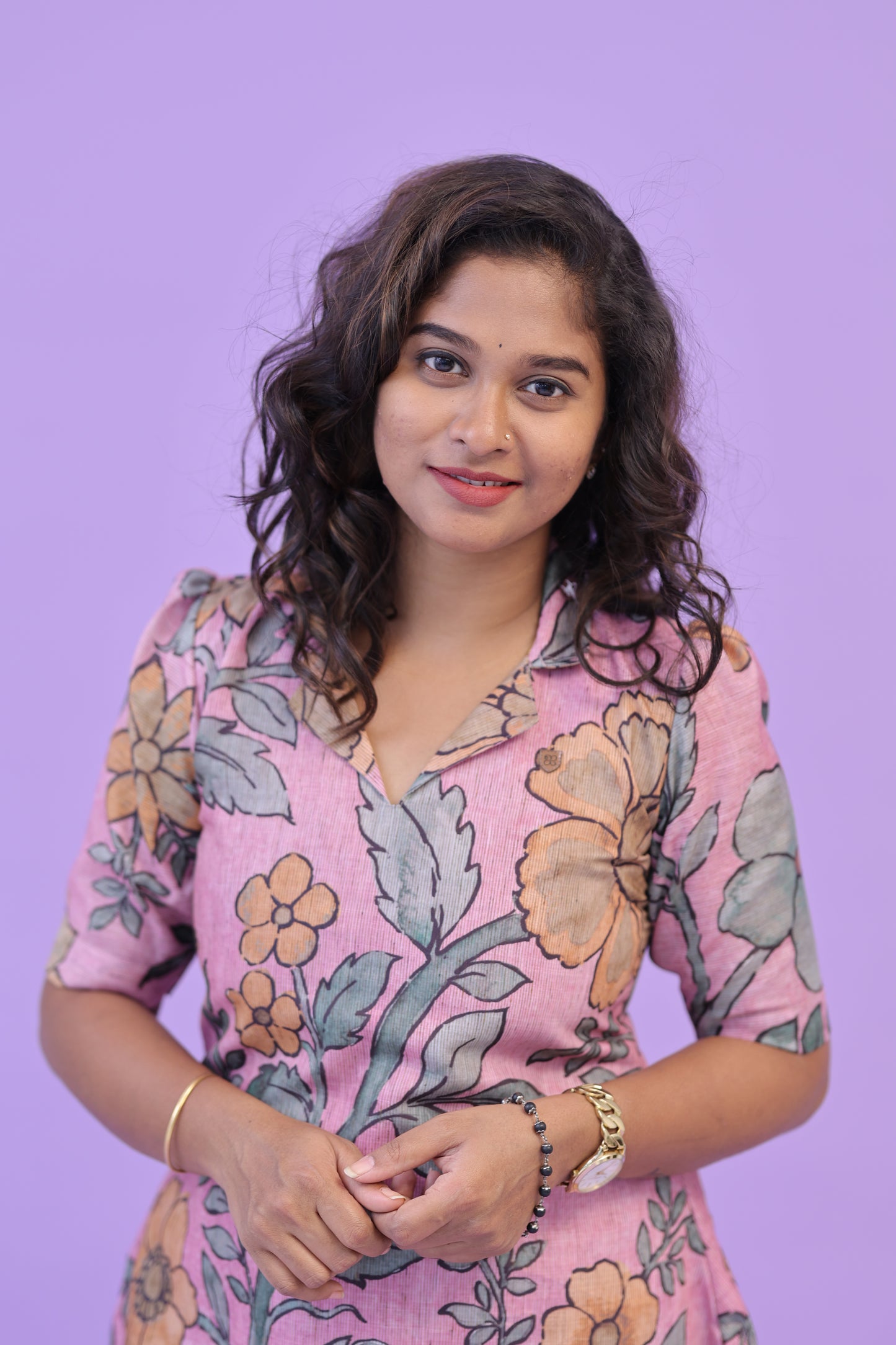 SUNNY-FLORAL-cotton co-ord-PINK