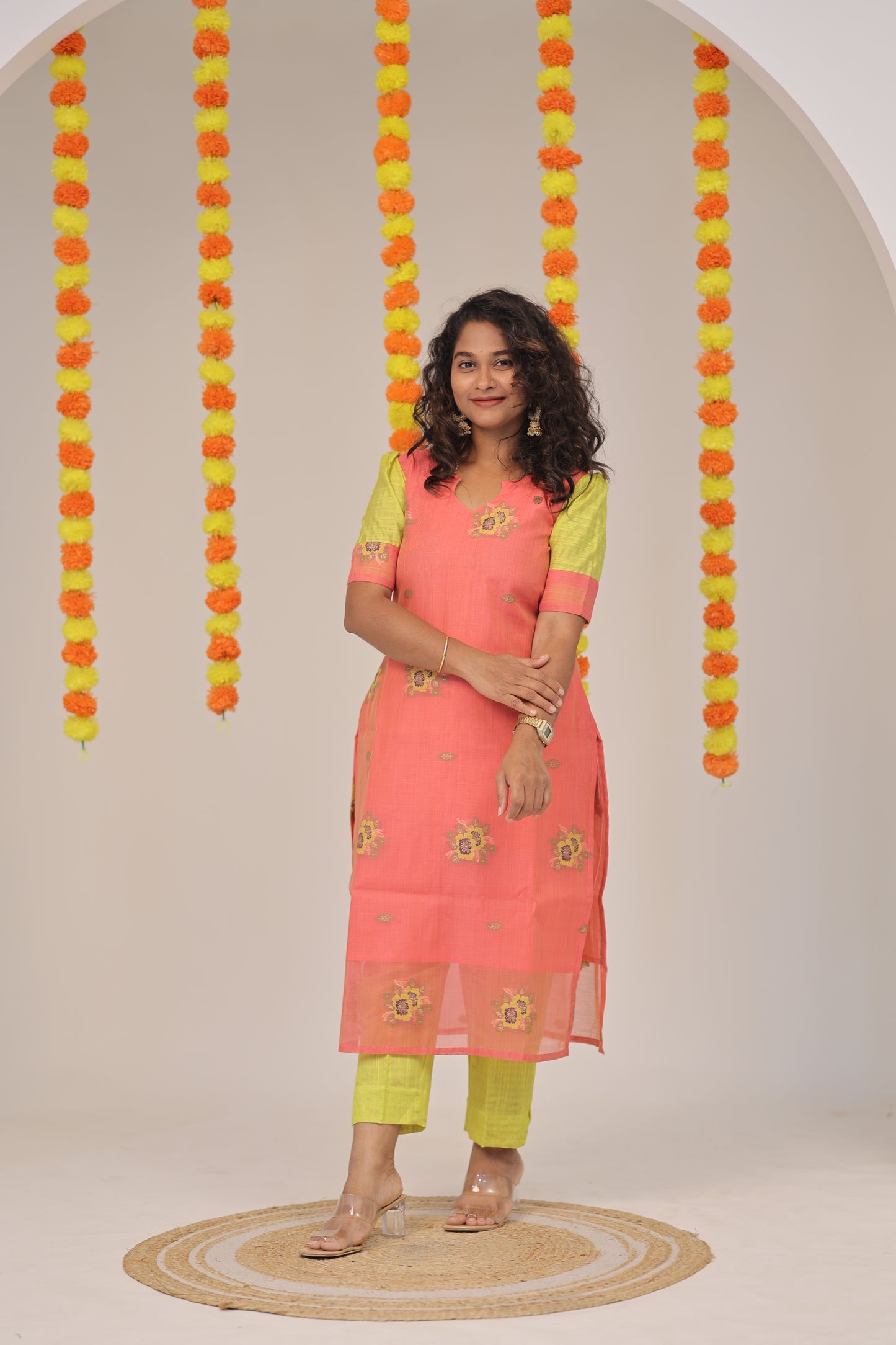 PGchanderi-AGOSHA-VASTHRANGAL-Peach-3pc set