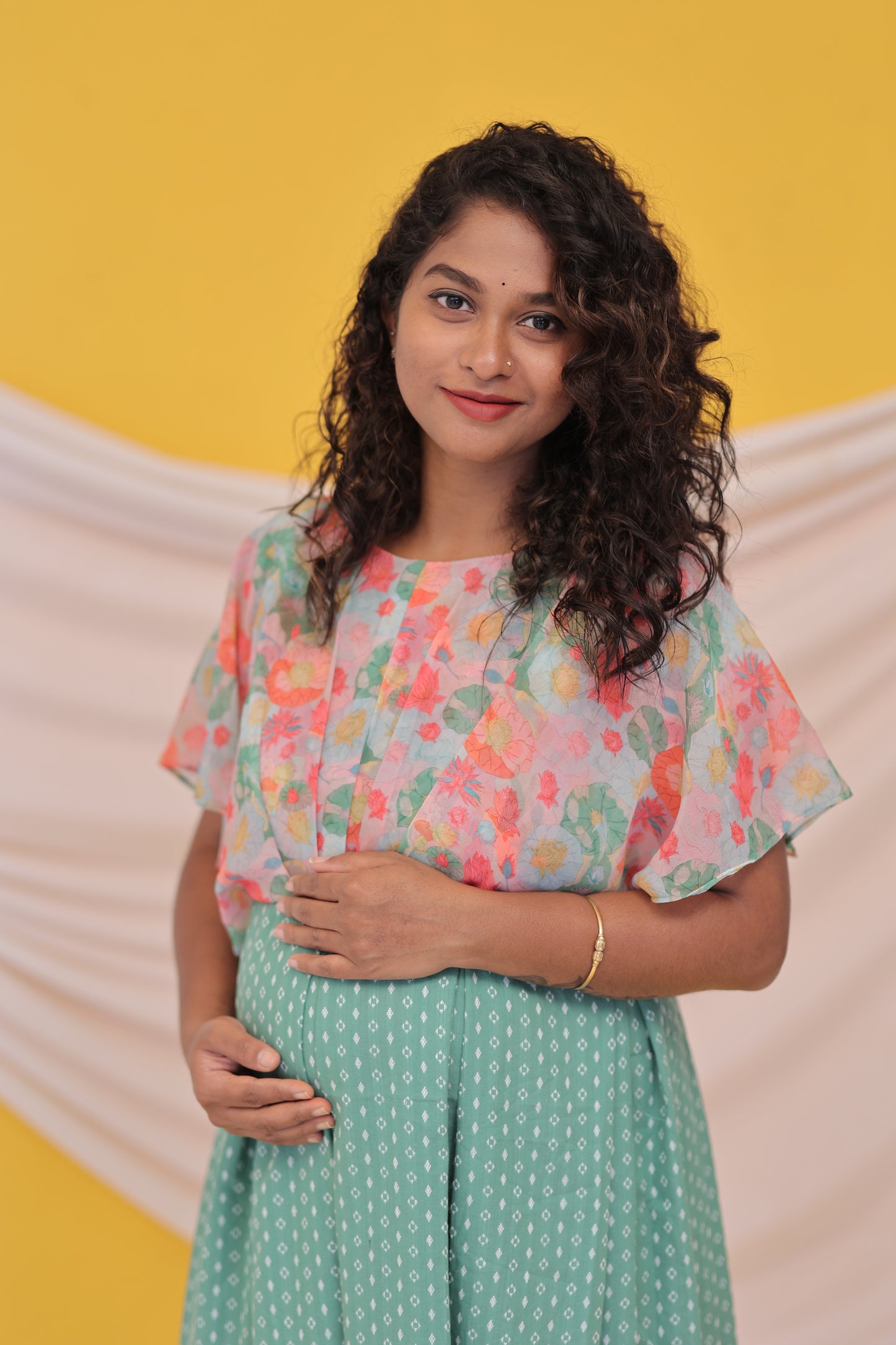 PIPING HOT- FEEDINGGOWNS-PINK-FLORAL