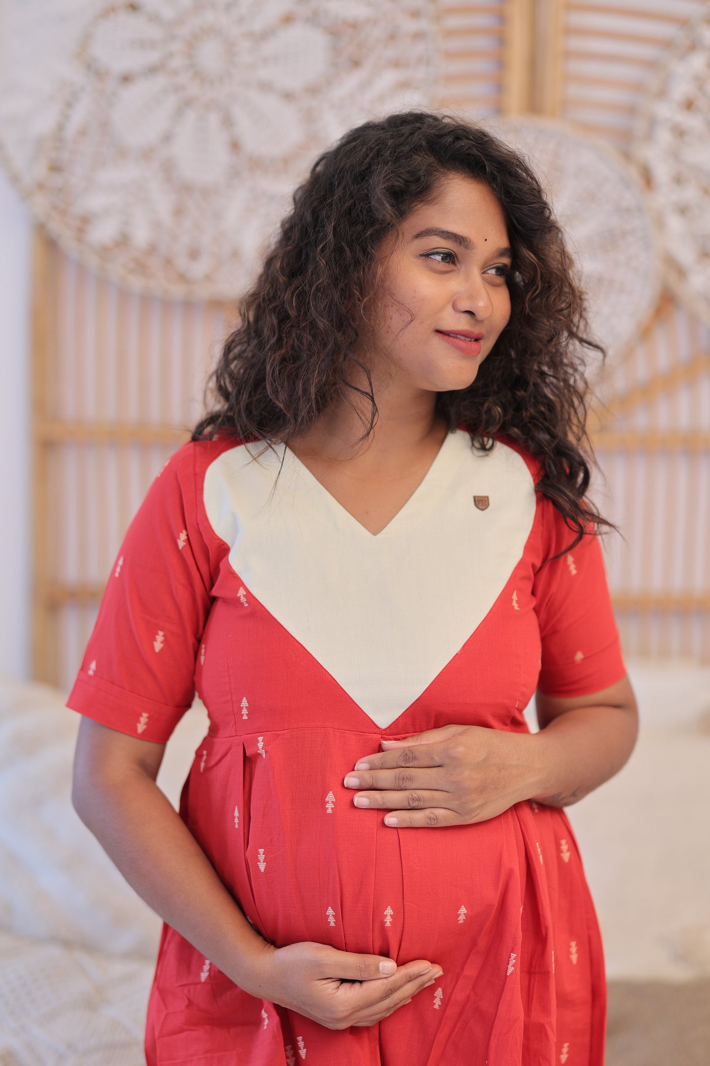 PIPING HOT -LOVE MATERNITY-GOWN