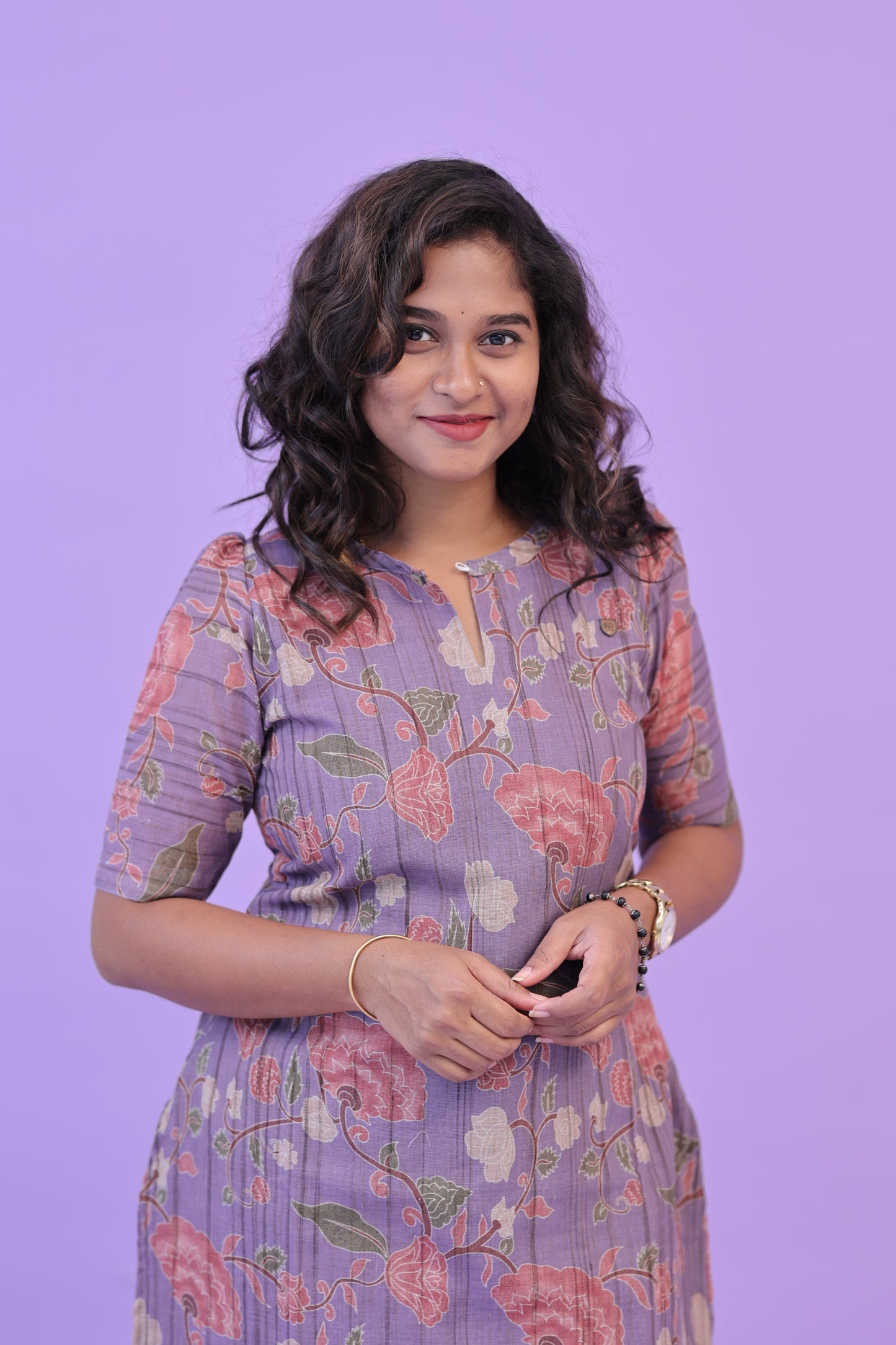 SUNNY-FLORAL-cotton co-ord-lavender