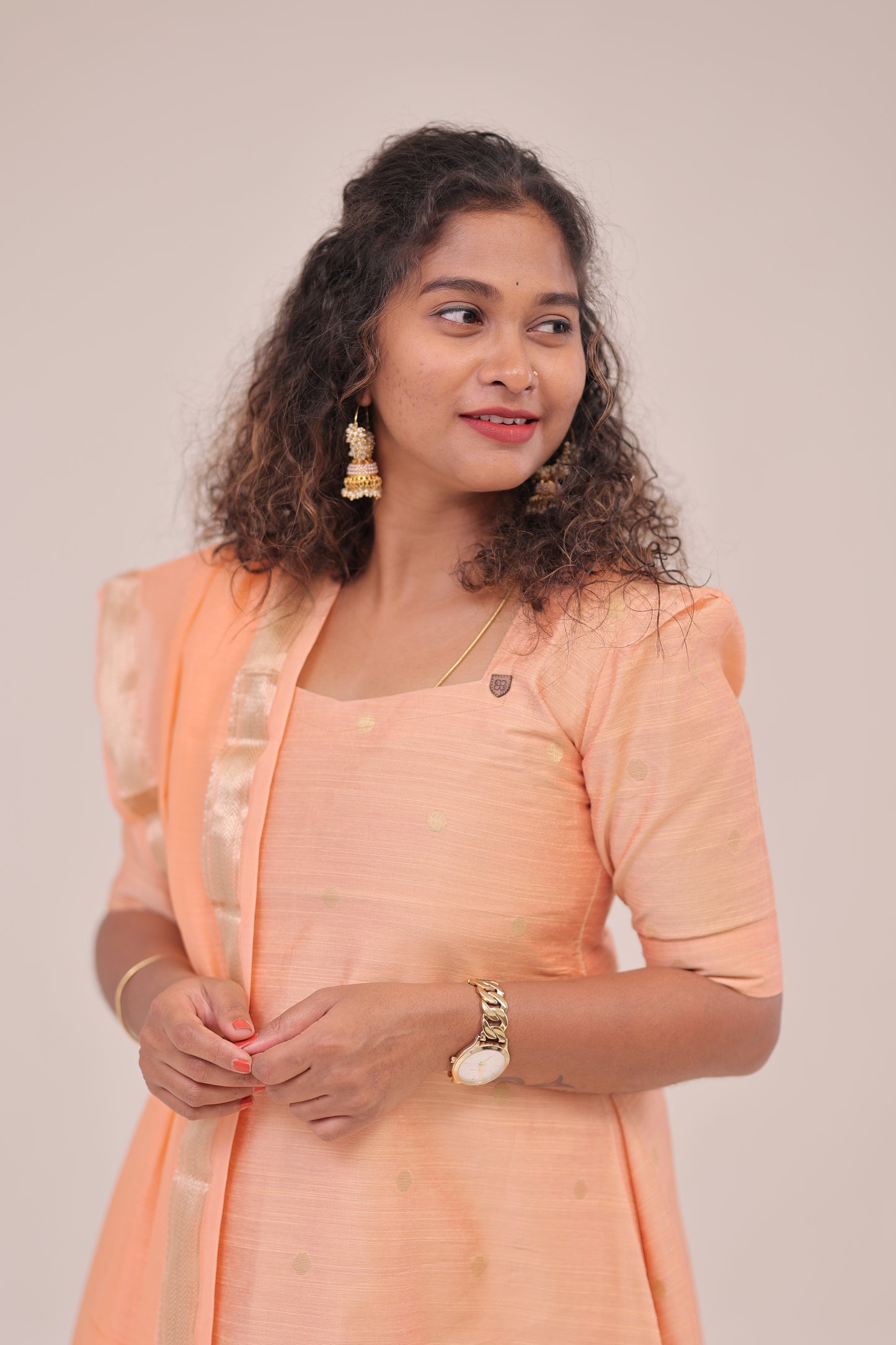THUGIL - RAWSILK set - PEACH/MAGENTA