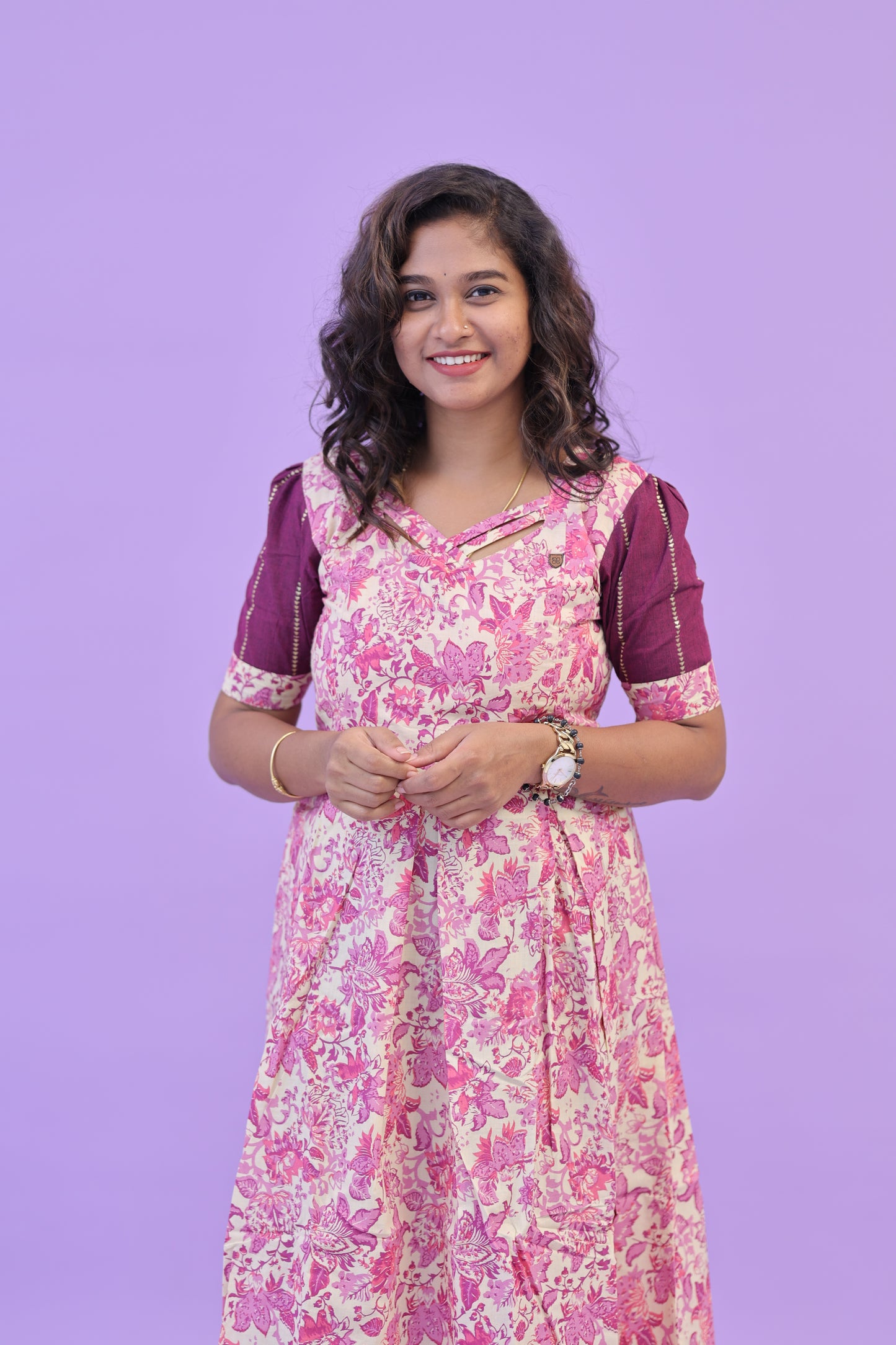 PIPING HOT - PINK MAGENTA- gown