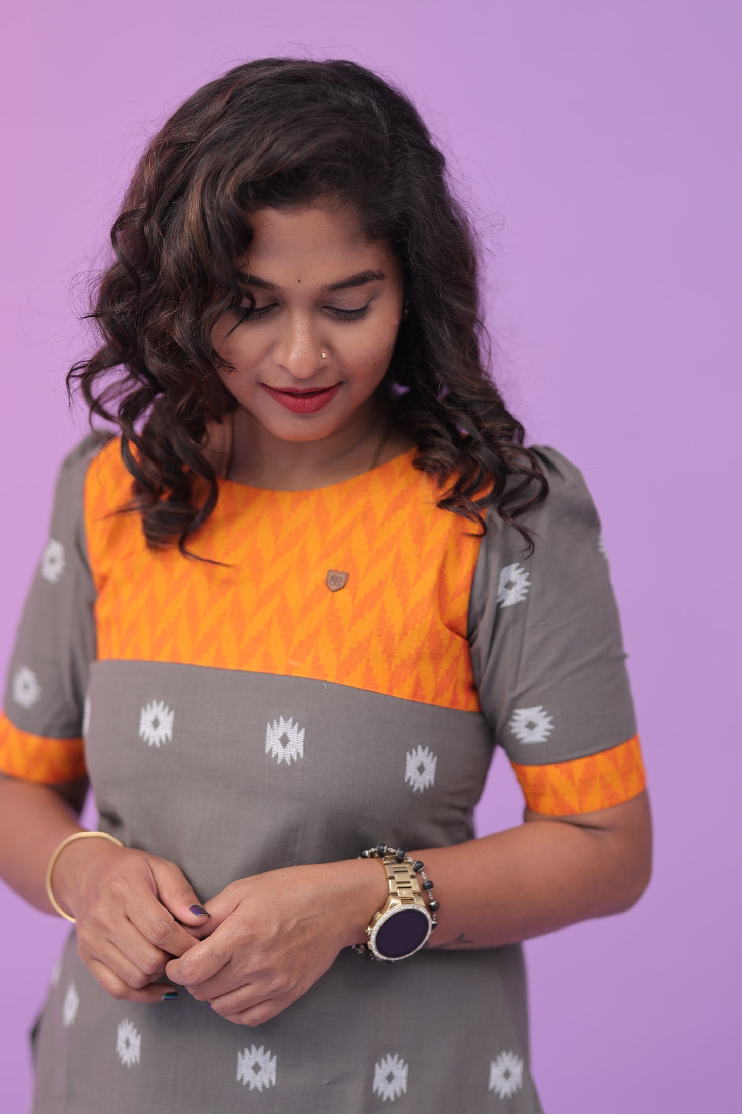 ORANGE CANDY-Cotton - top & bottom
