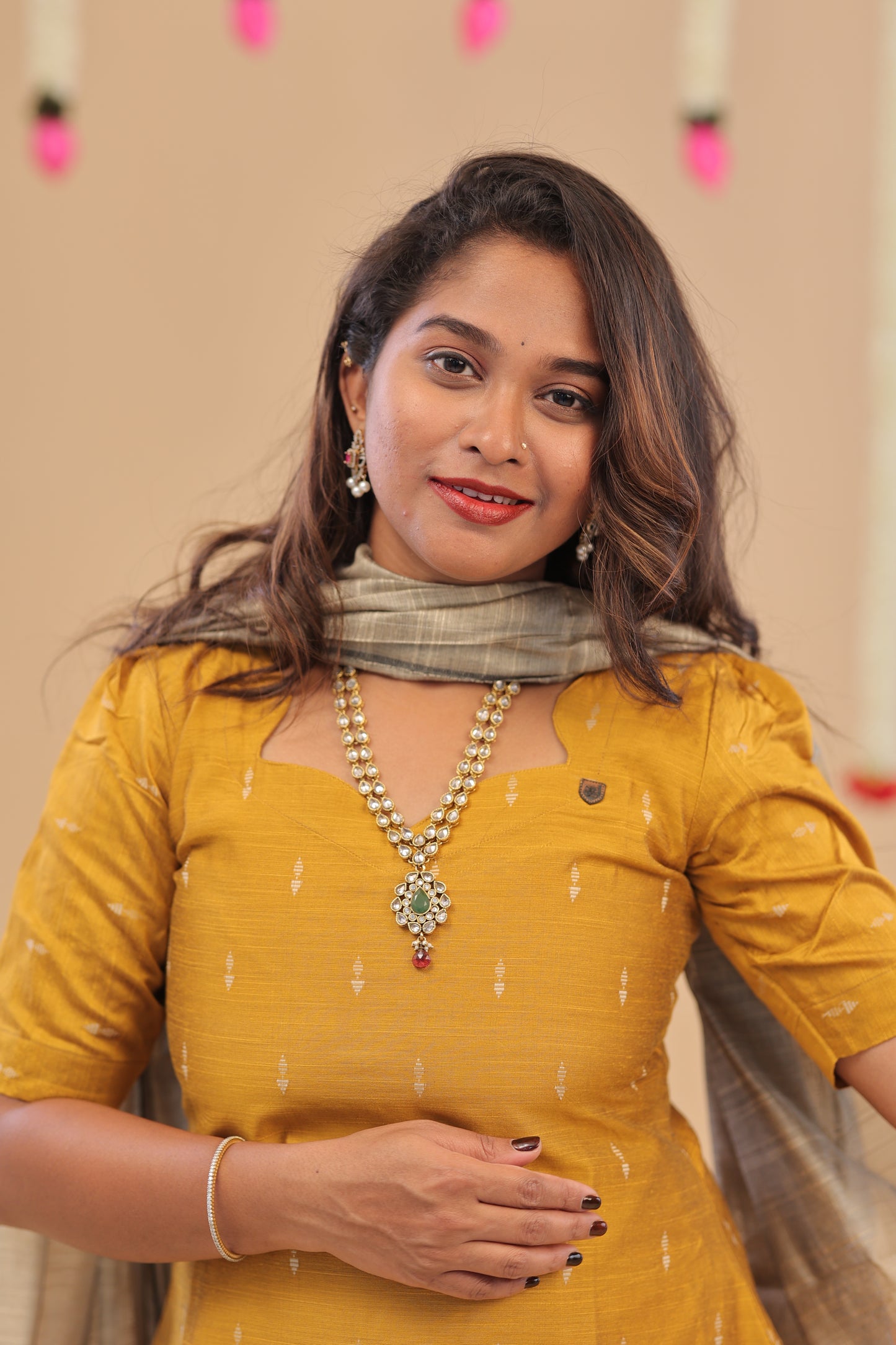 RAW SILK -MUSTARD SUIT