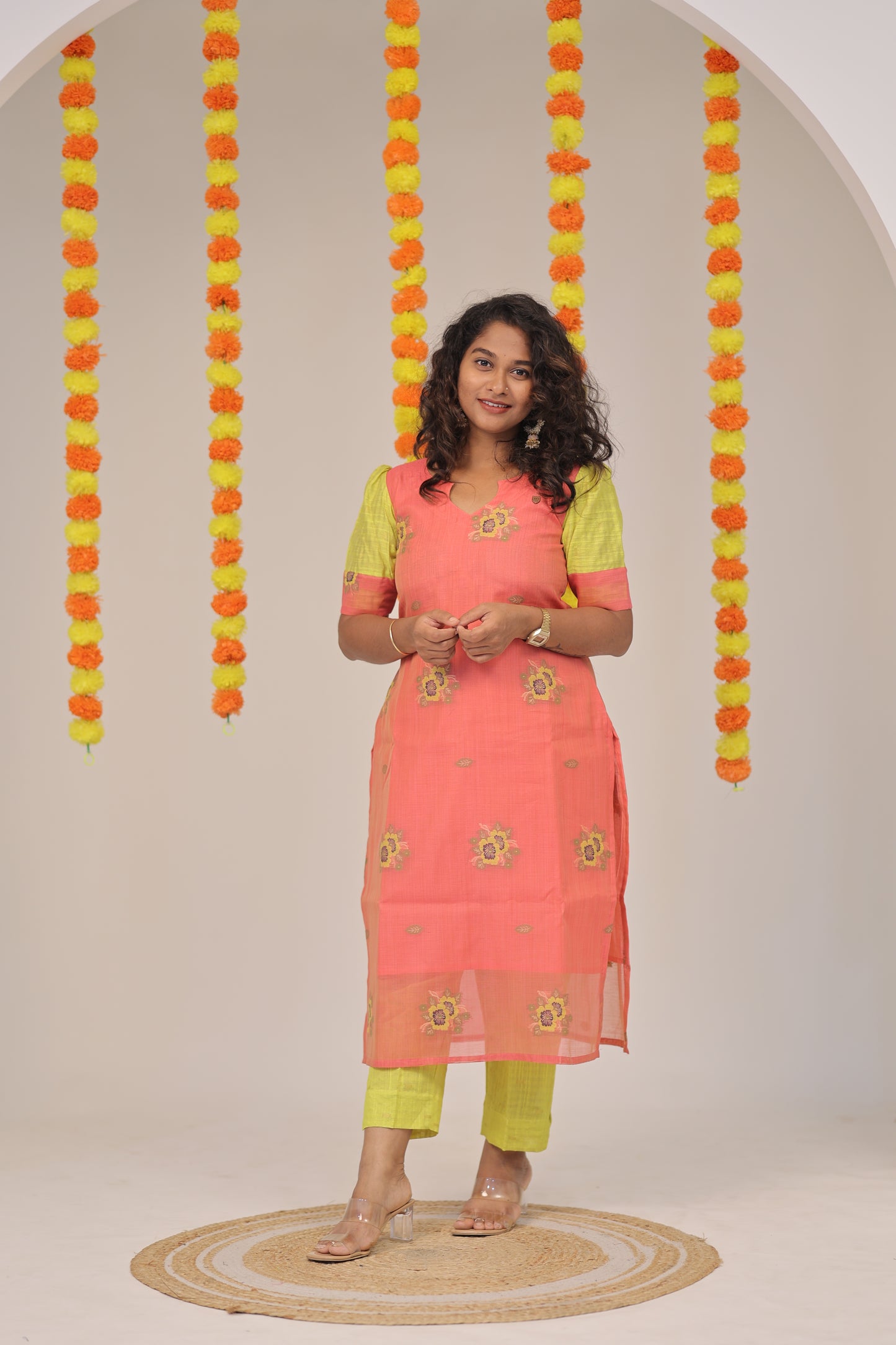PGchanderi-AGOSHA-VASTHRANGAL-Peach-3pc set