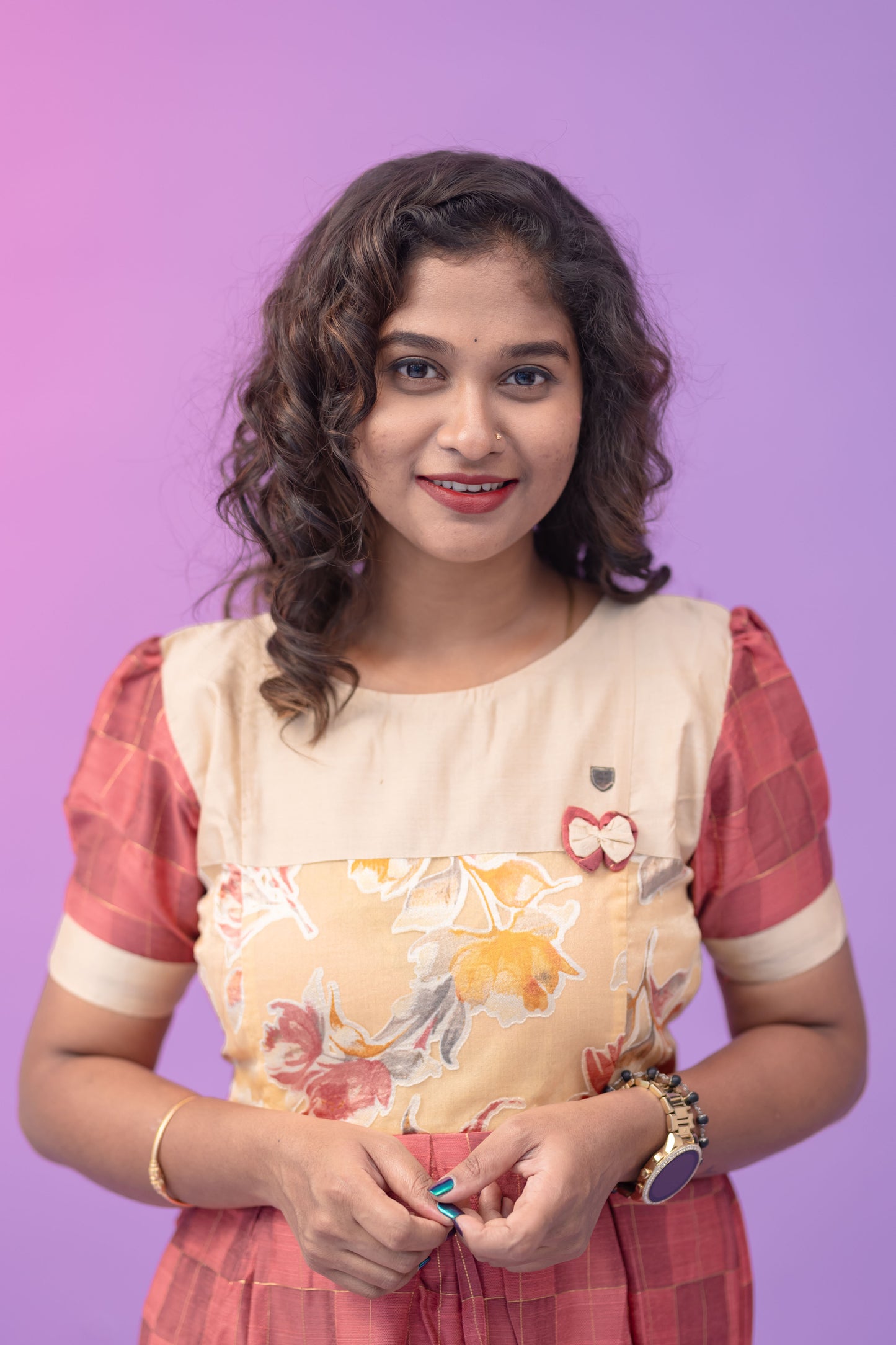 ANSHIKA 52 -PEACH BEIGE
