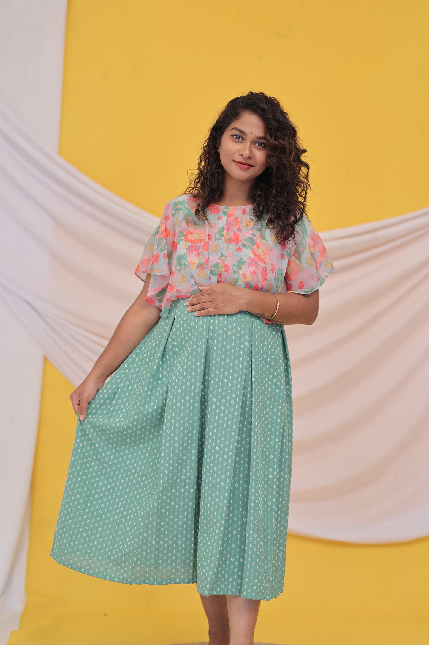 PIPING HOT- FEEDINGGOWNS-PINK-FLORAL