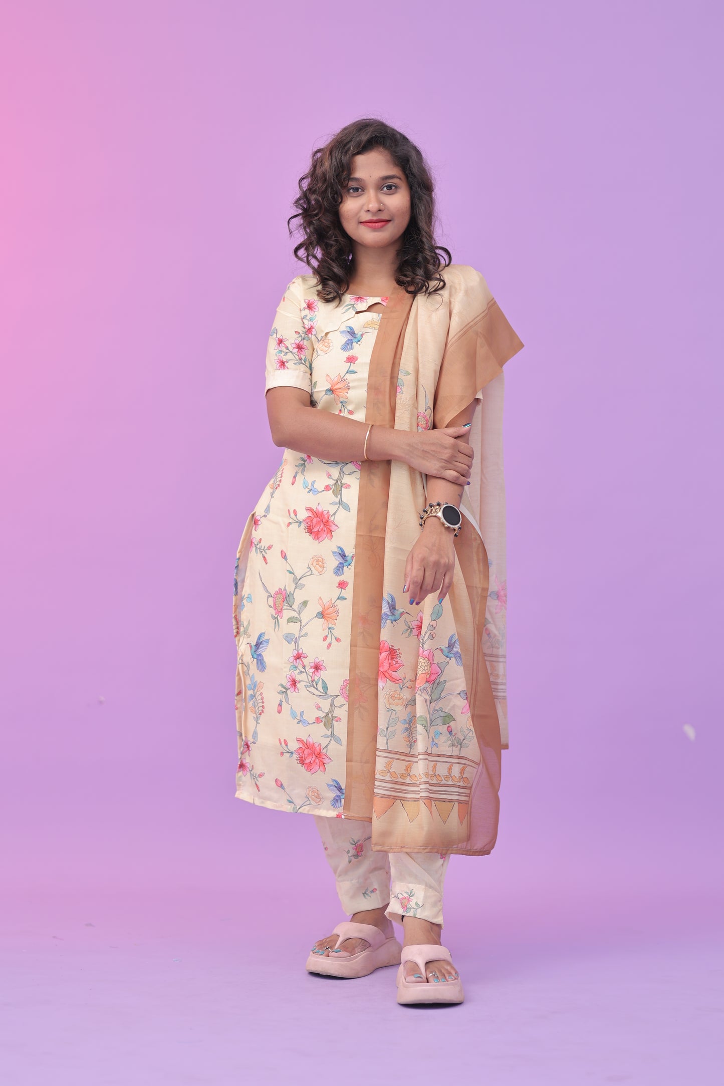 Mul cotton 3 pc set mustard