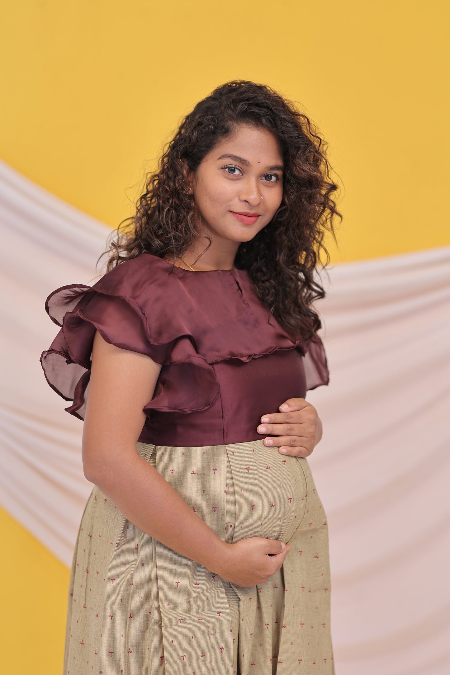 PIPING HOT- FEEDINGGOWNS-PINK-WINE