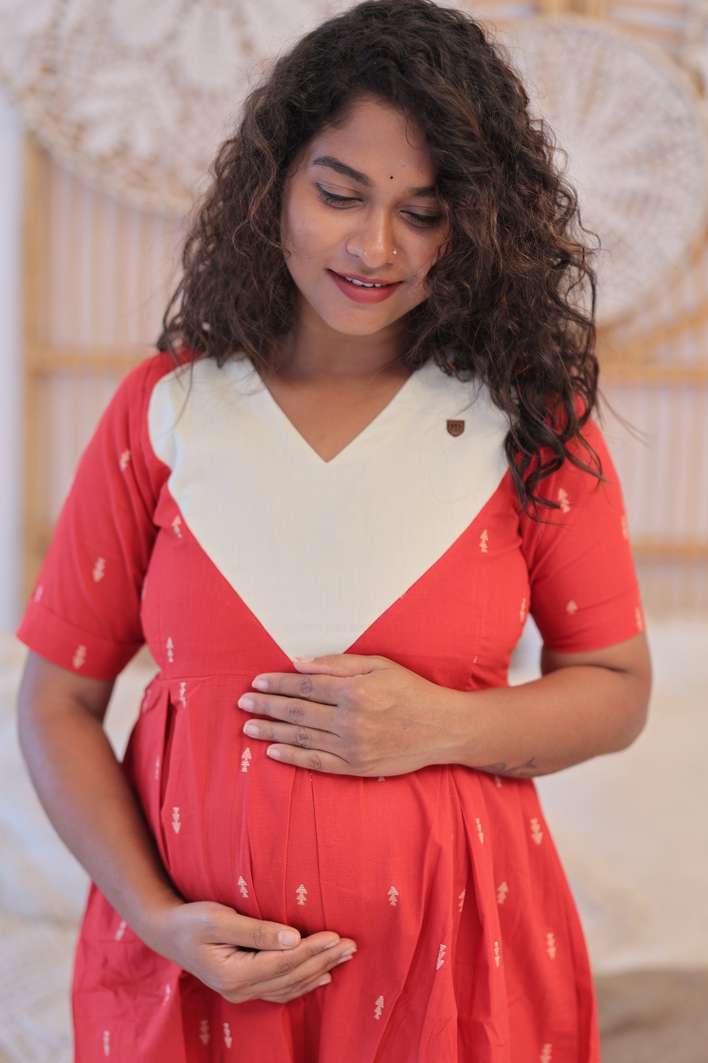 PIPING HOT -LOVE MATERNITY-GOWN