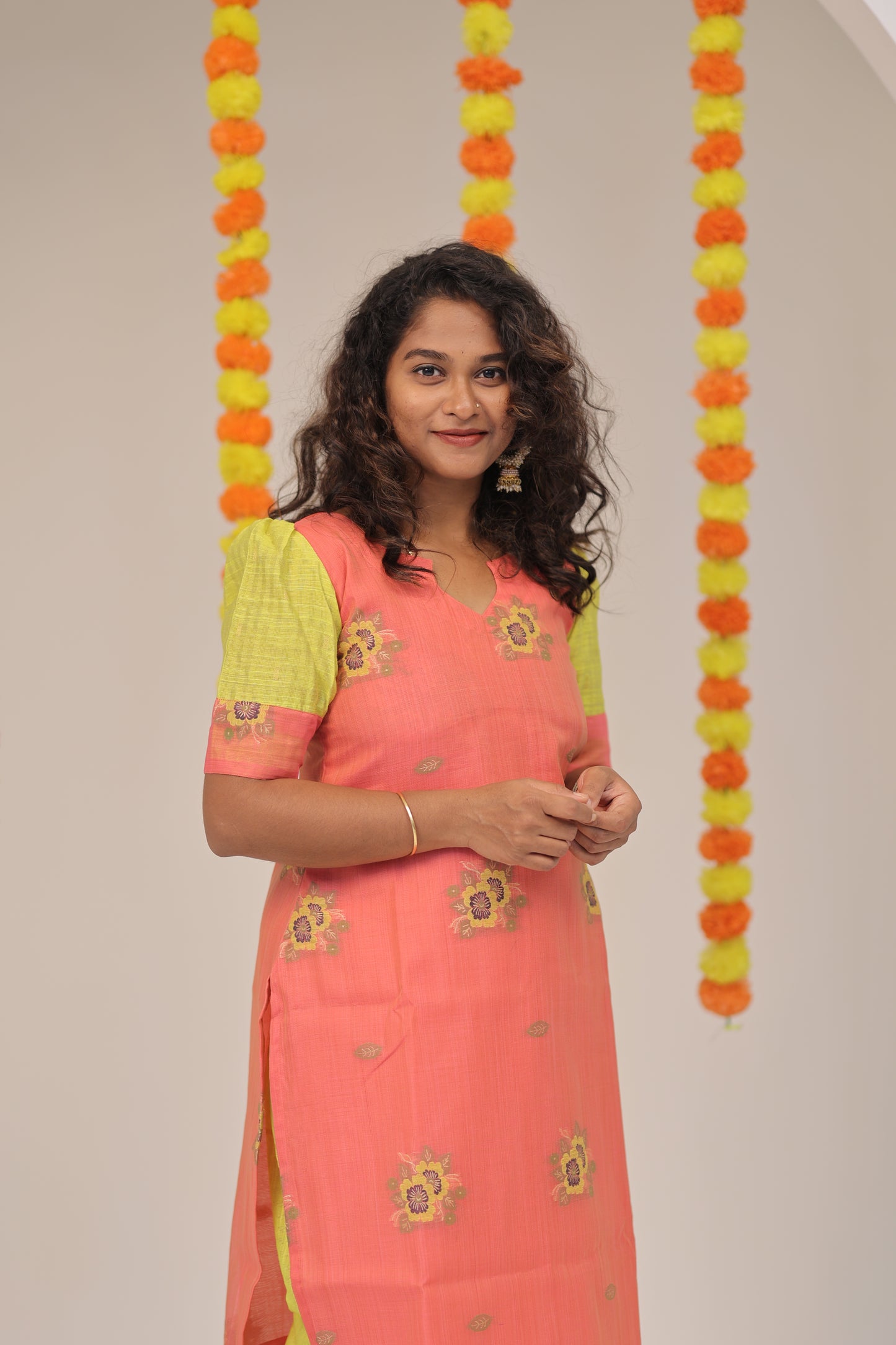 PGchanderi-AGOSHA-VASTHRANGAL-Peach-3pc set