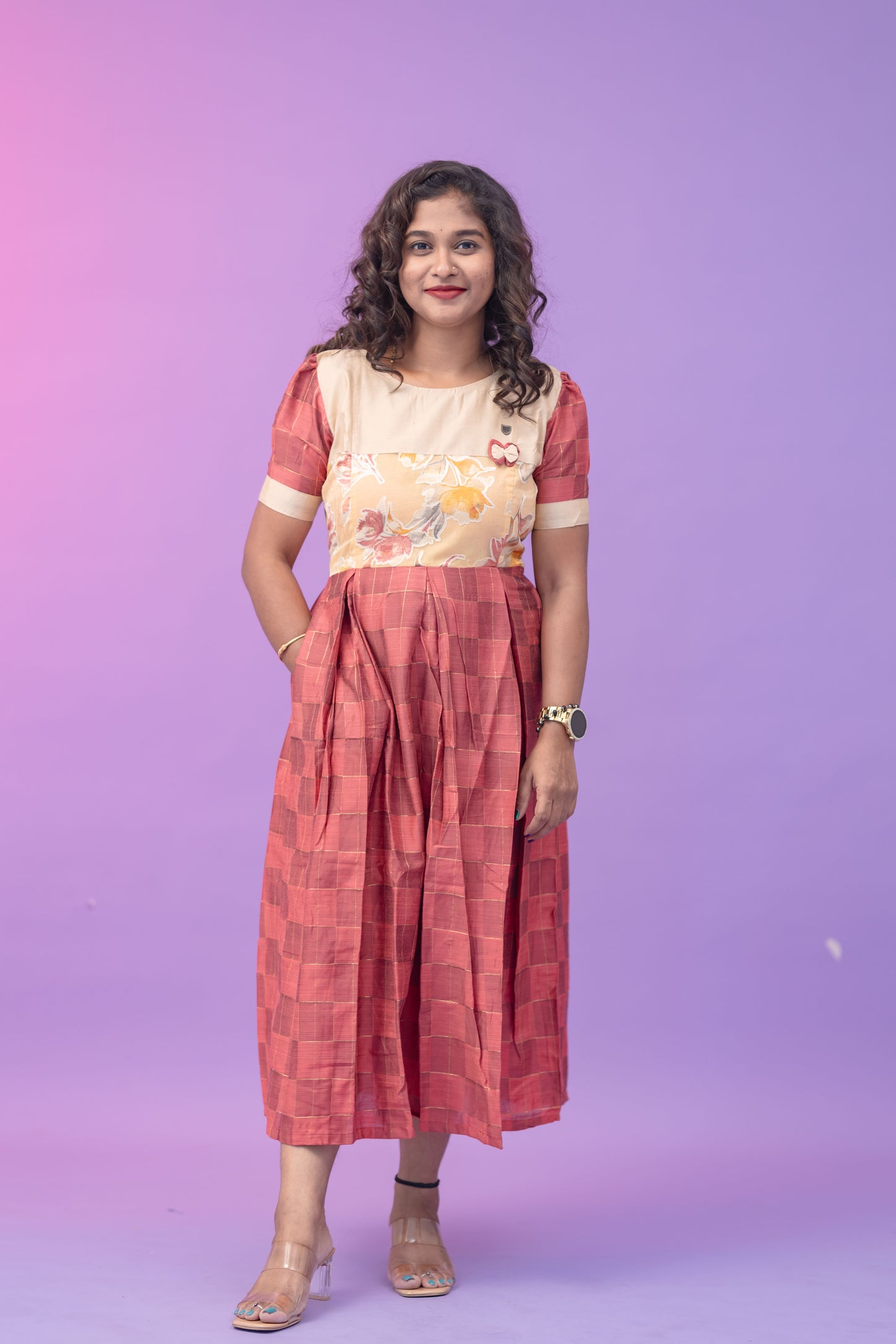 ANSHIKA 52 -PEACH BEIGE