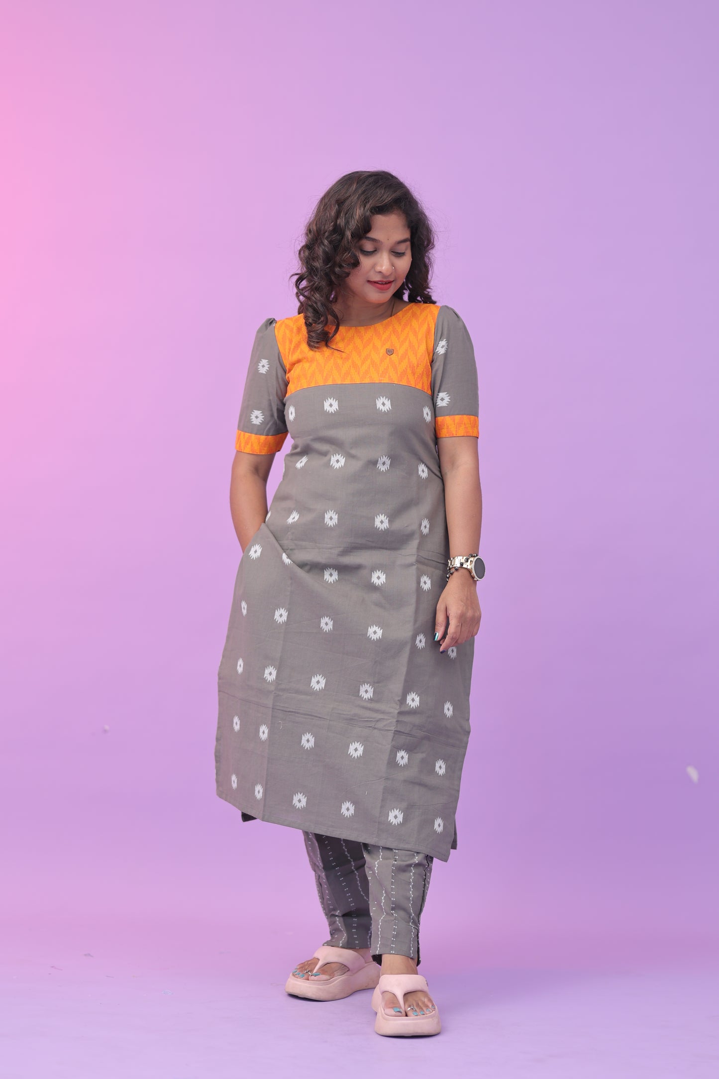 ORANGE CANDY-Cotton - top & bottom
