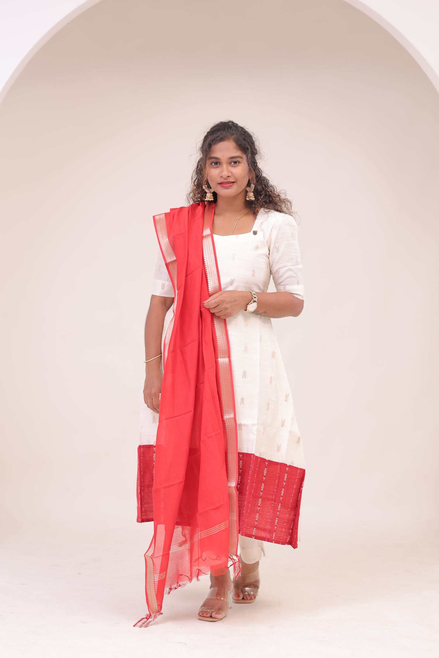 THUGIL - RAWSILK set - WHITE/RED