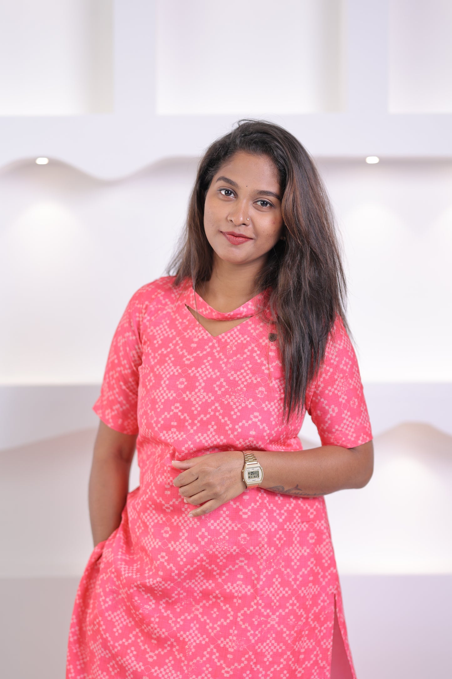FUSIA PINK-geometric -CO-ORD