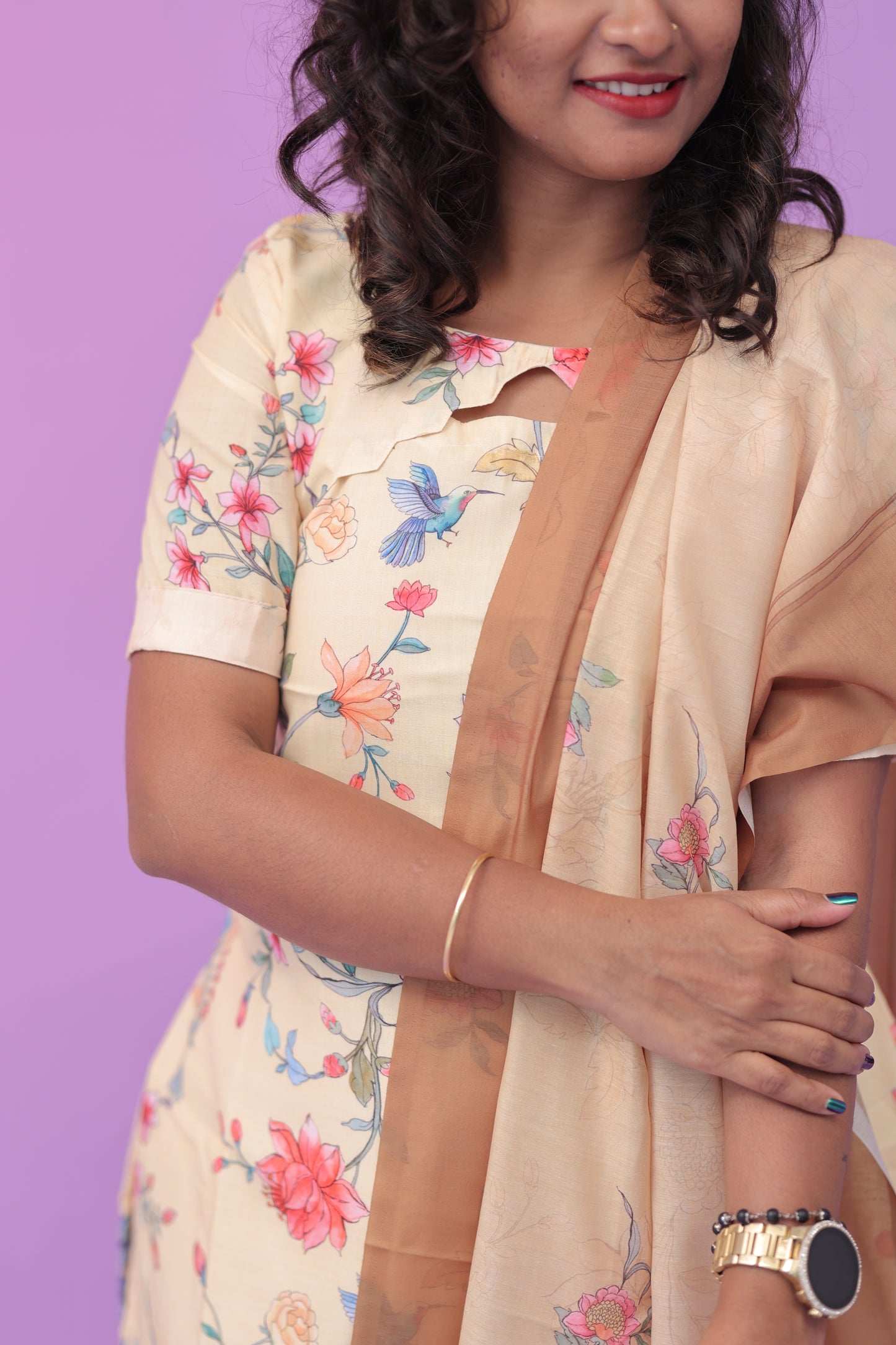Mul cotton 3 pc set mustard