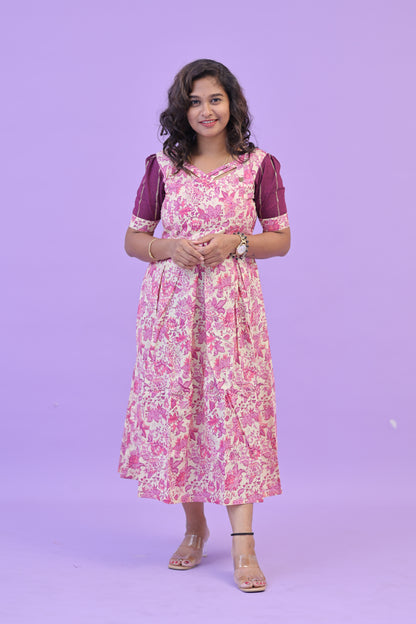 PIPING HOT - PINK MAGENTA- gown