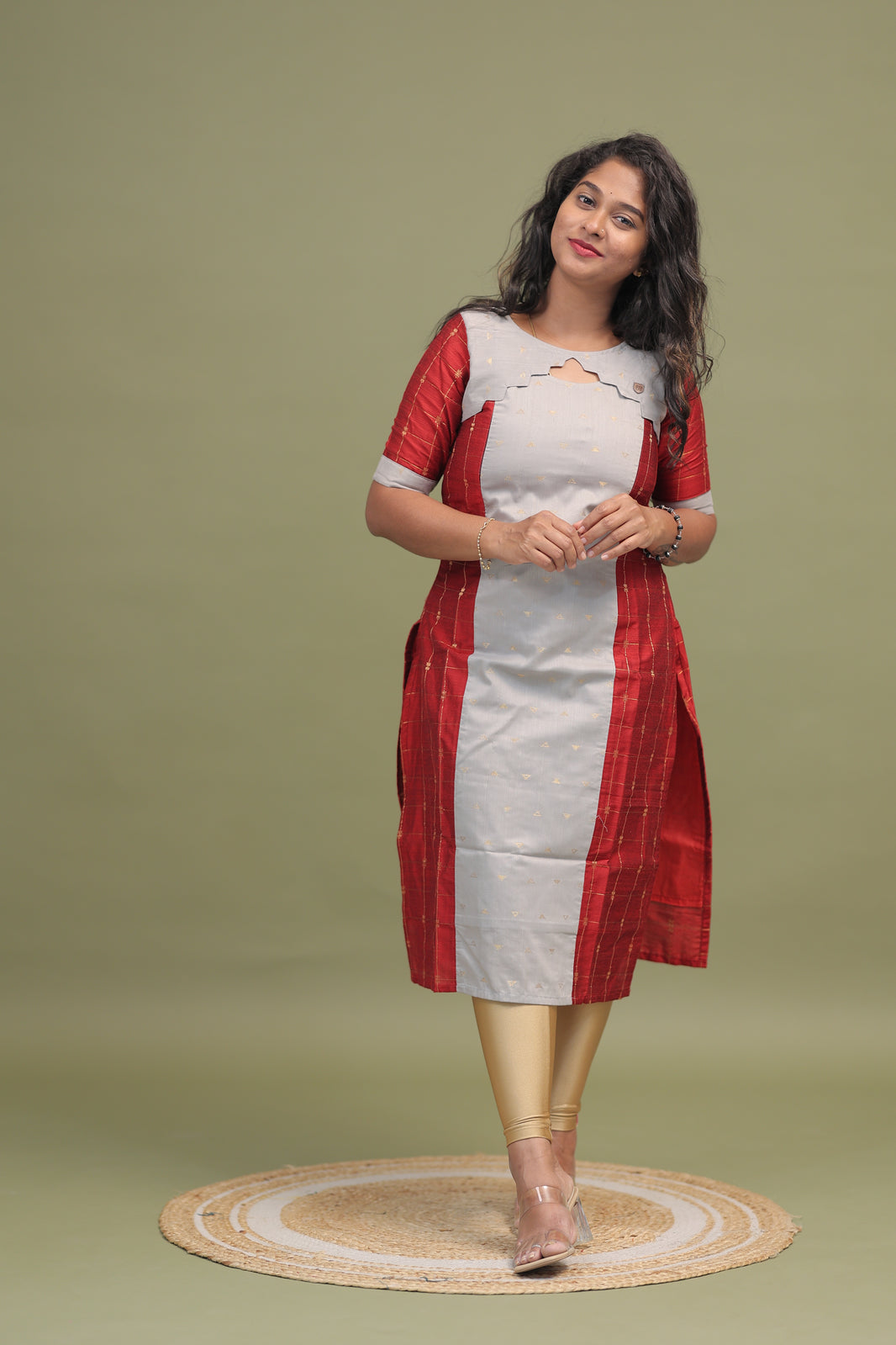Raw Silk Kurti