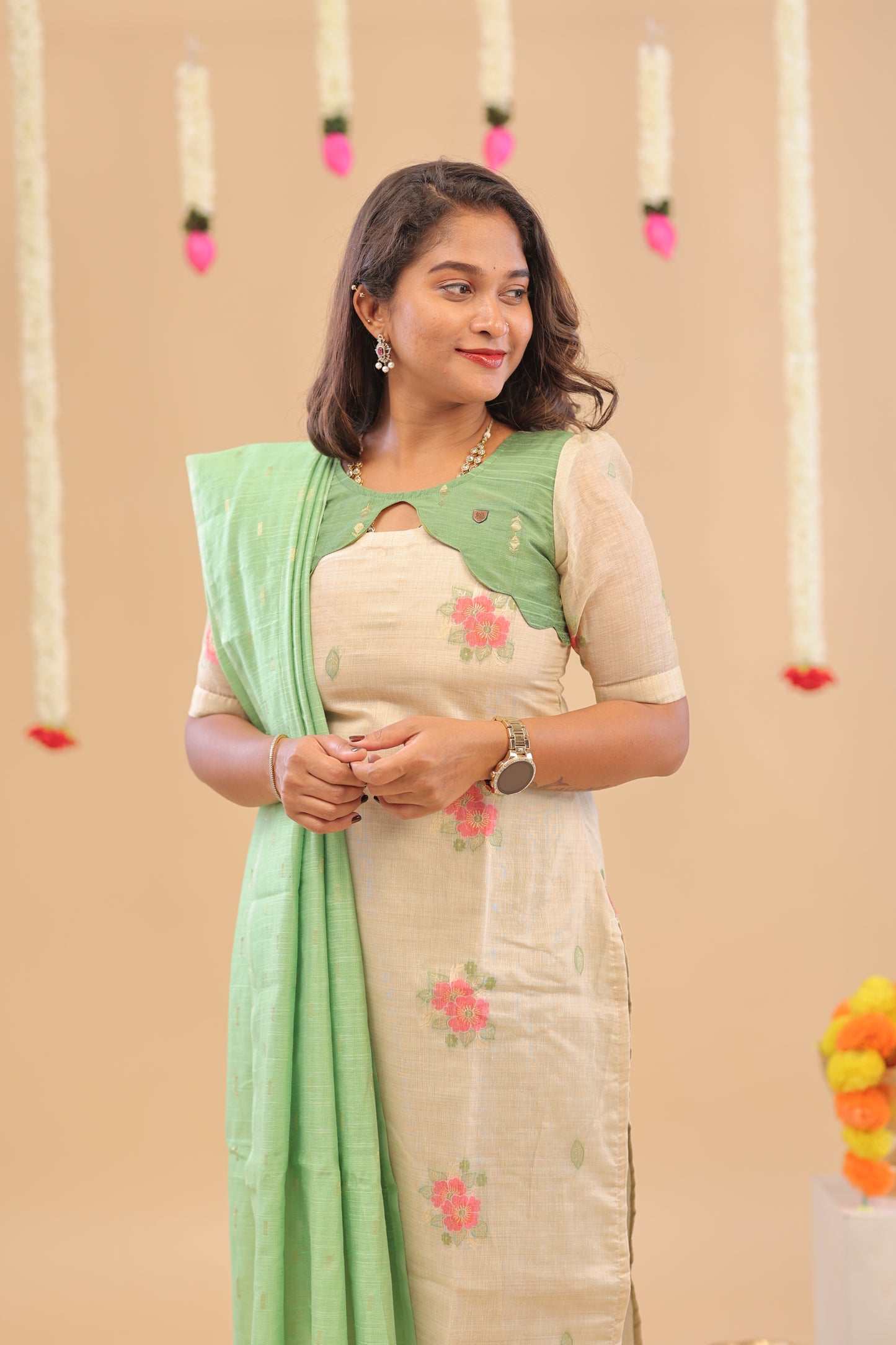 PREMIUM-MILKY RAW SILK SUIT