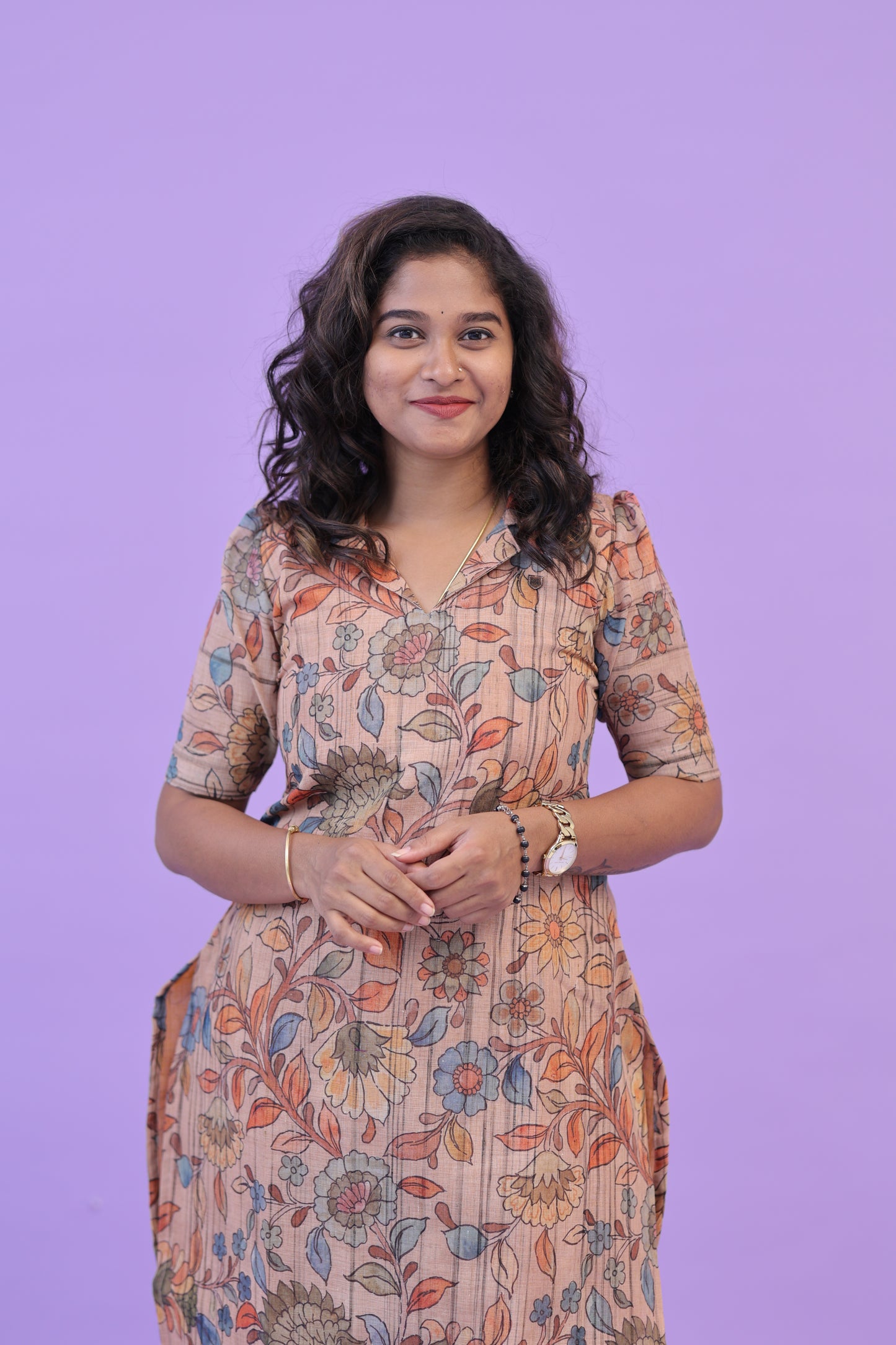 SUNNY-FLORAL-cotton co-ord-beige