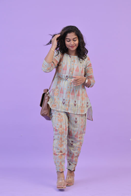 SUNNY-FLORAL-cotton co-ord-MINT