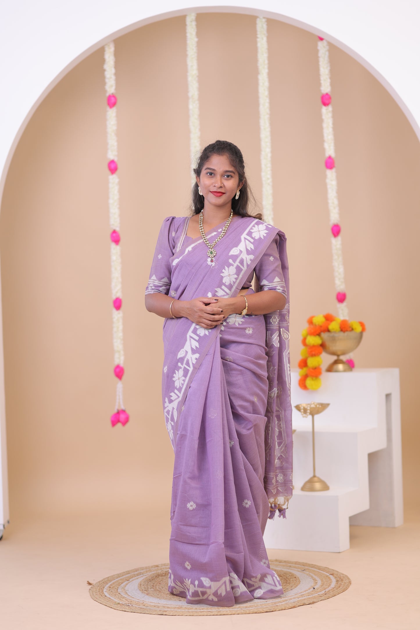 BOSSY GIRL-SAREE06-LAVENDER
