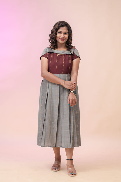 DUBION VINTAGE - GREY MAROON COMBO