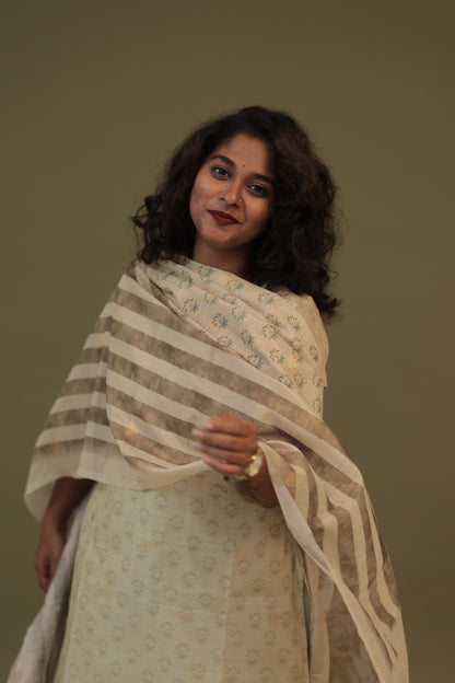LUX- Chanderi green