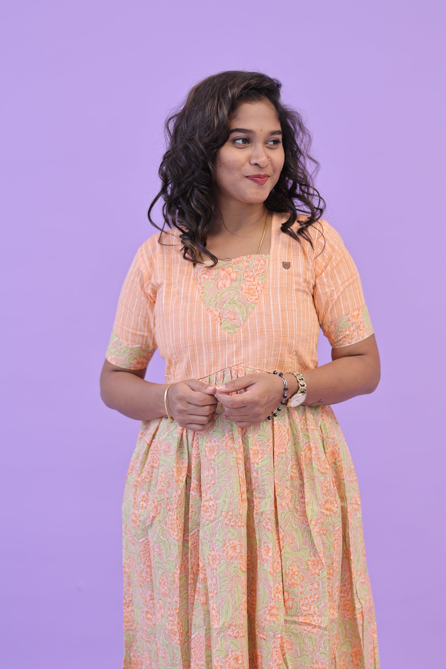PIPING HOT - CORAL-gown