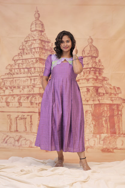 DUBION MINI CHECKS - LAVENDER