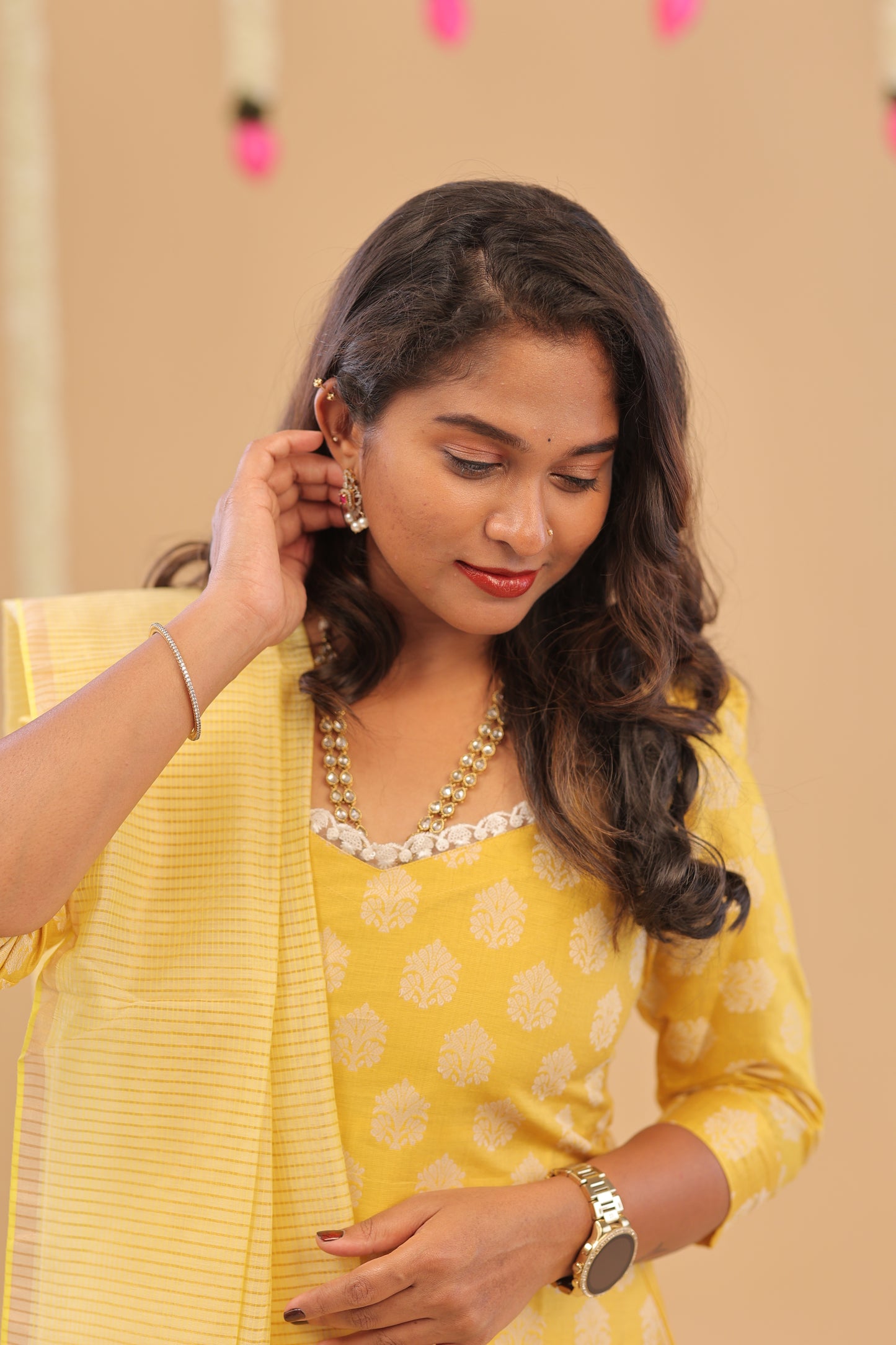 PREMIUM-YELLOW RAW SILK SUIT