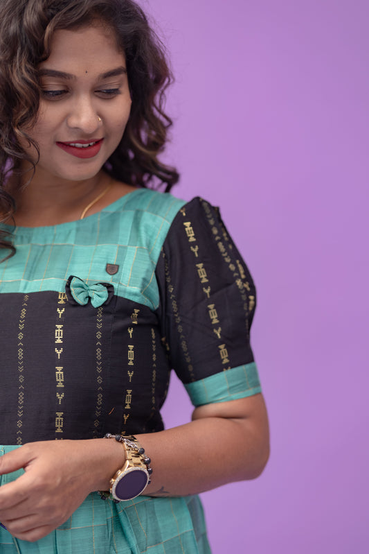 ANSHIKA 52 - TURQUOISE BLACK