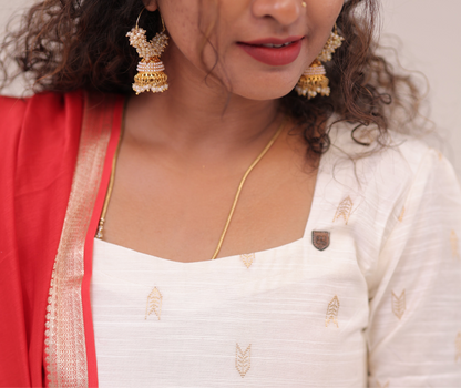 THUGIL - RAWSILK set - WHITE/RED