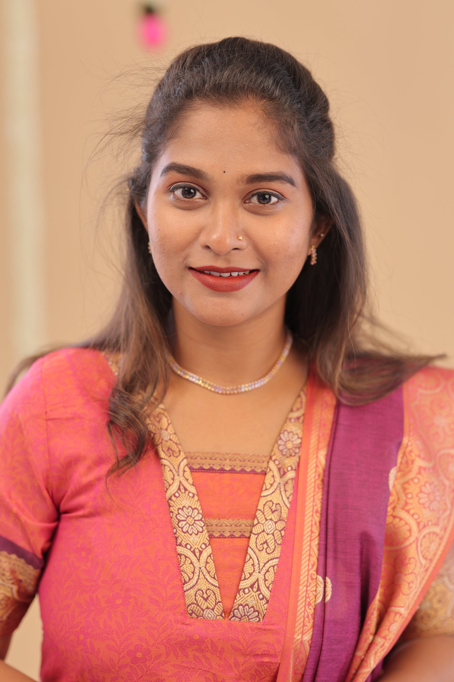 KANCHI-SILK COTTON-PEACH