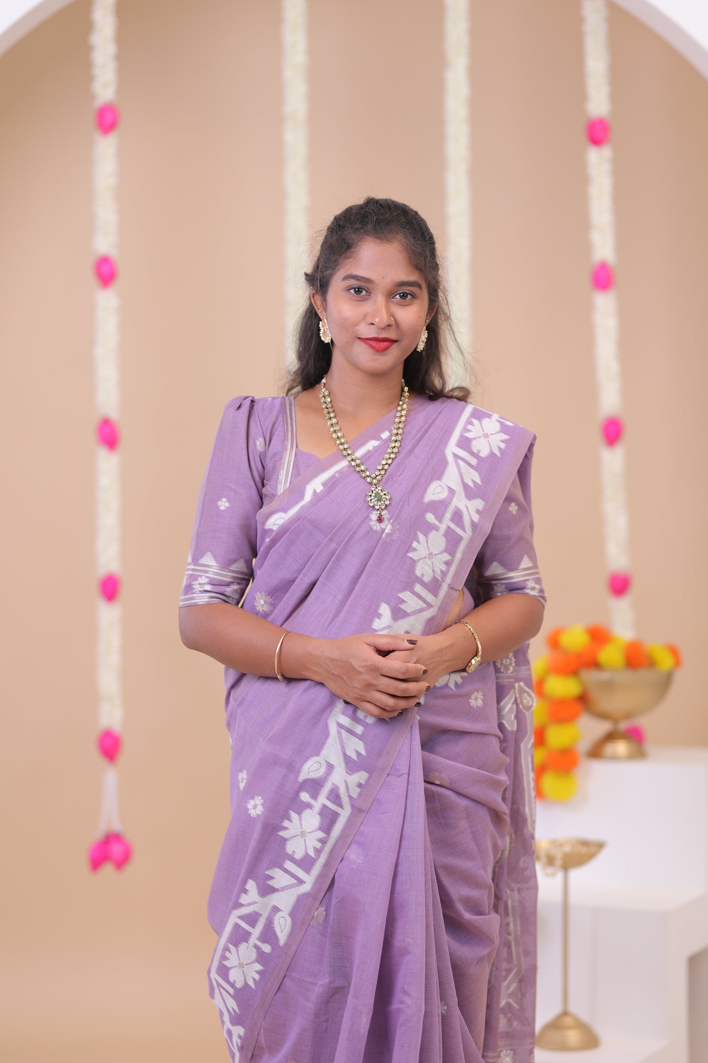 BOSSY GIRL-SAREE06-LAVENDER