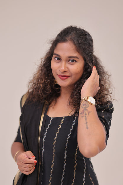 THUGIL - RAW SILK set - BLACK/Rust