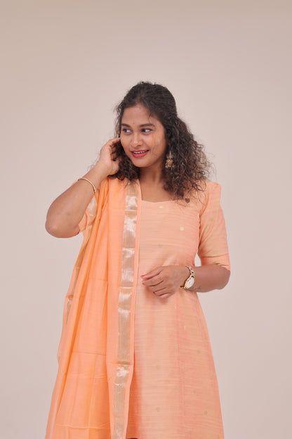 THUGIL - RAWSILK set - PEACH/MAGENTA