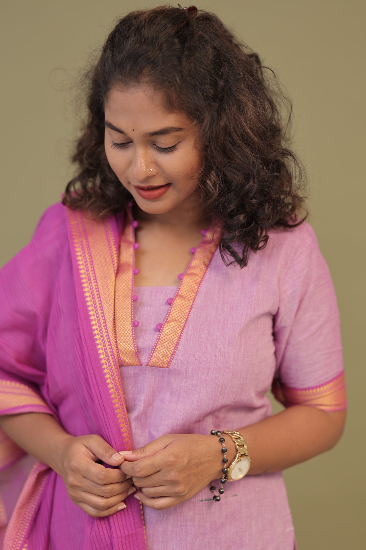 DEVASENA -LAVENDER KURTA SET