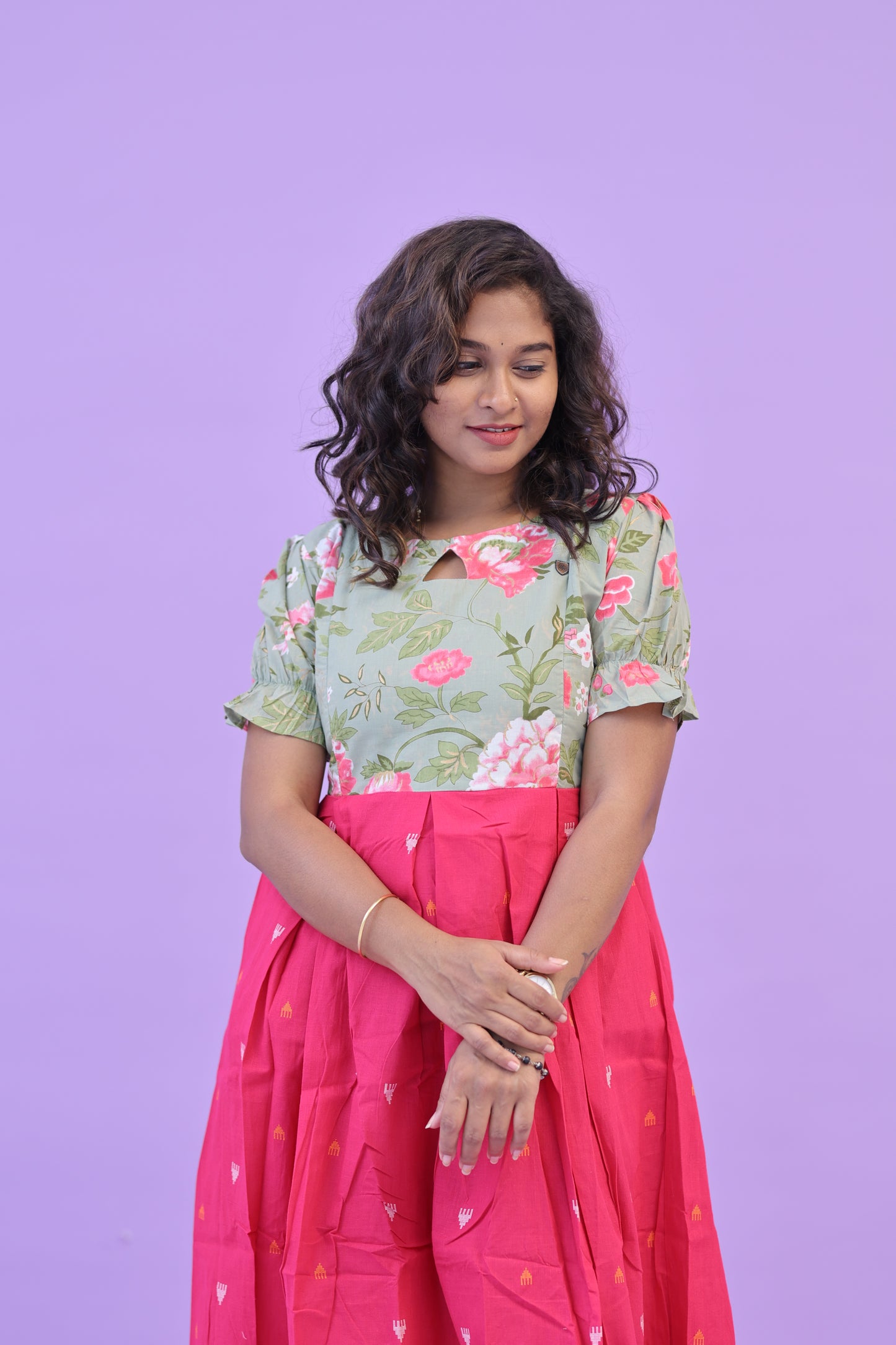 PIPING HOT - DARK PINK-gown