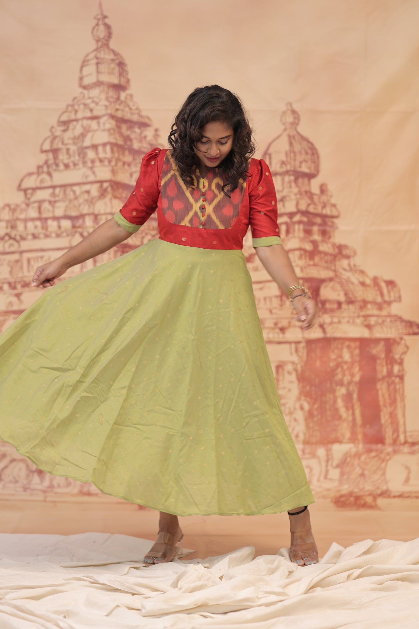 DUBION MAXI-MEENAKSHI -RED