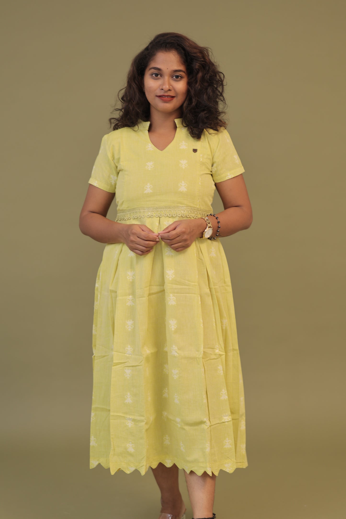 LIME-cotton gown