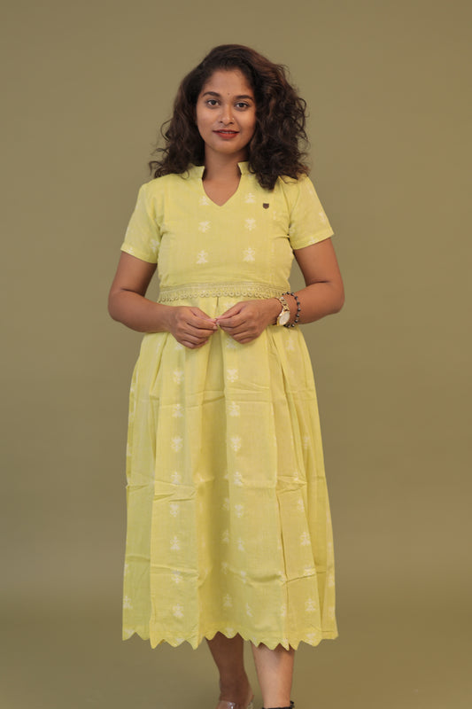LIME-cotton gown
