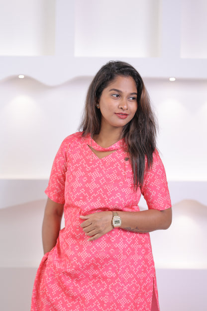 FUSIA PINK-geometric -CO-ORD