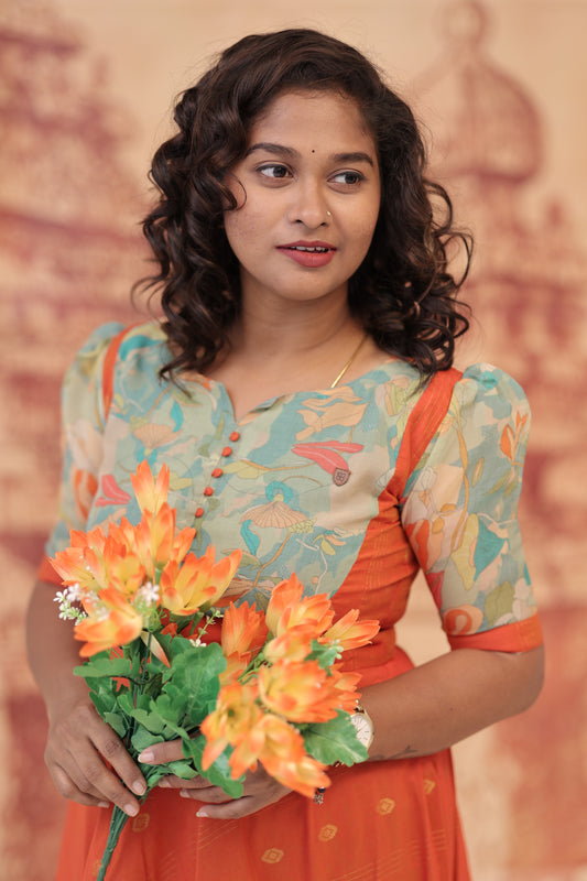 DUBION MAXI-MEENAKSHI-ORANGE