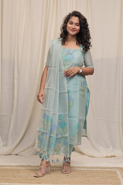 Sajna -blue jute set
