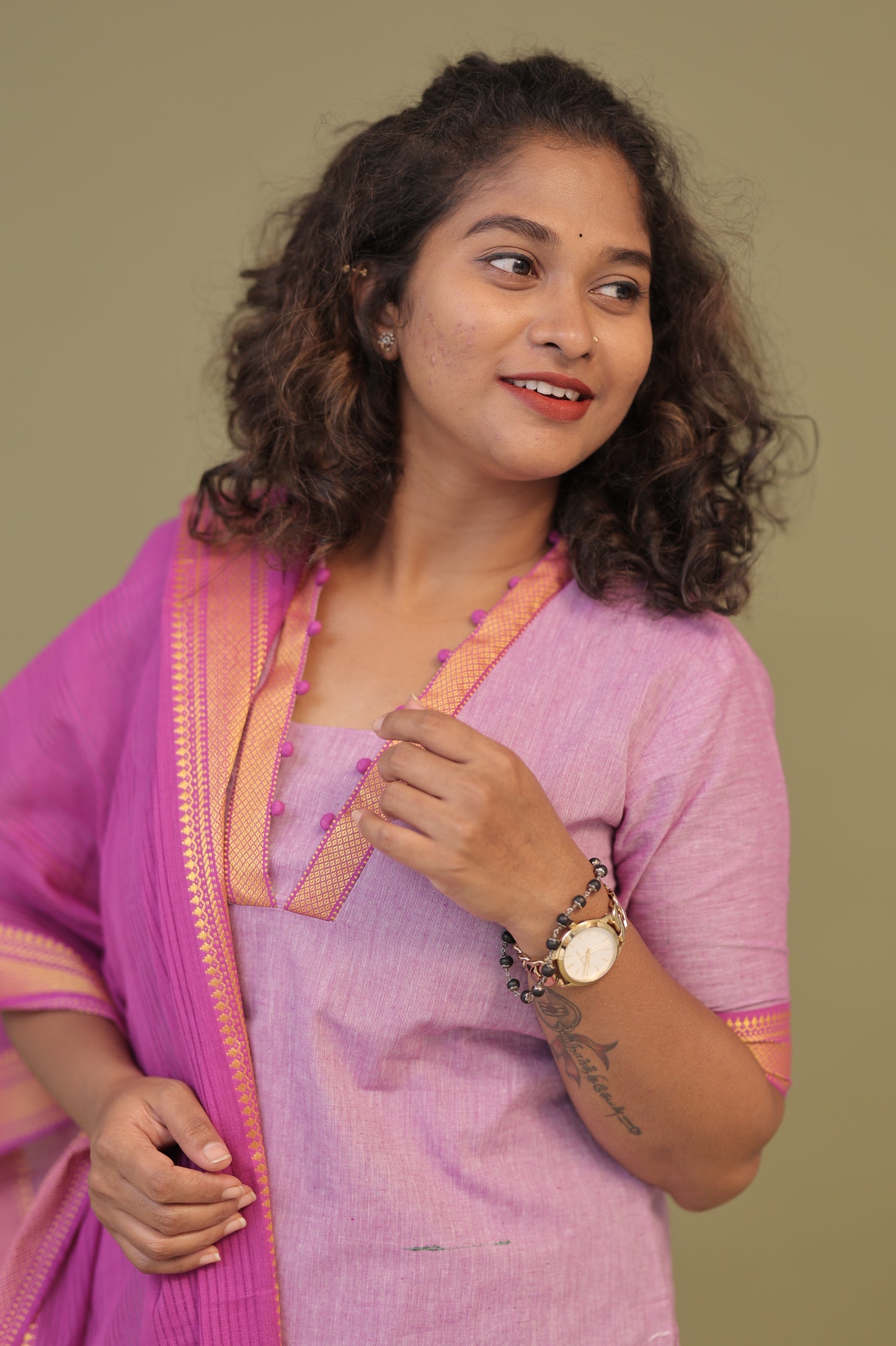 DEVASENA -LAVENDER KURTA SET